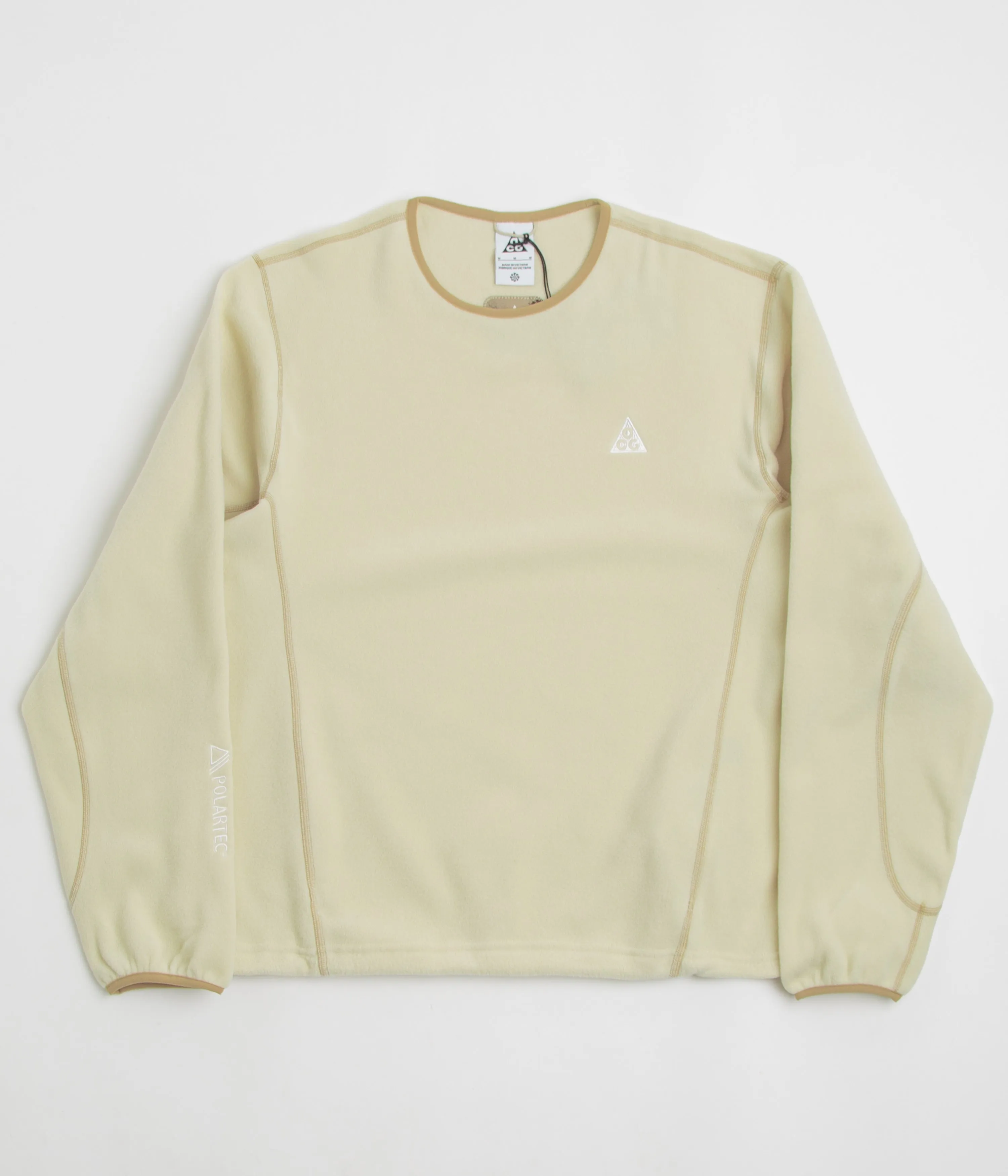Nike ACG Wolf Tree Crewneck Sweatshirt  - Light Khaki / Parachute Beige / Summit White Essential Comfort