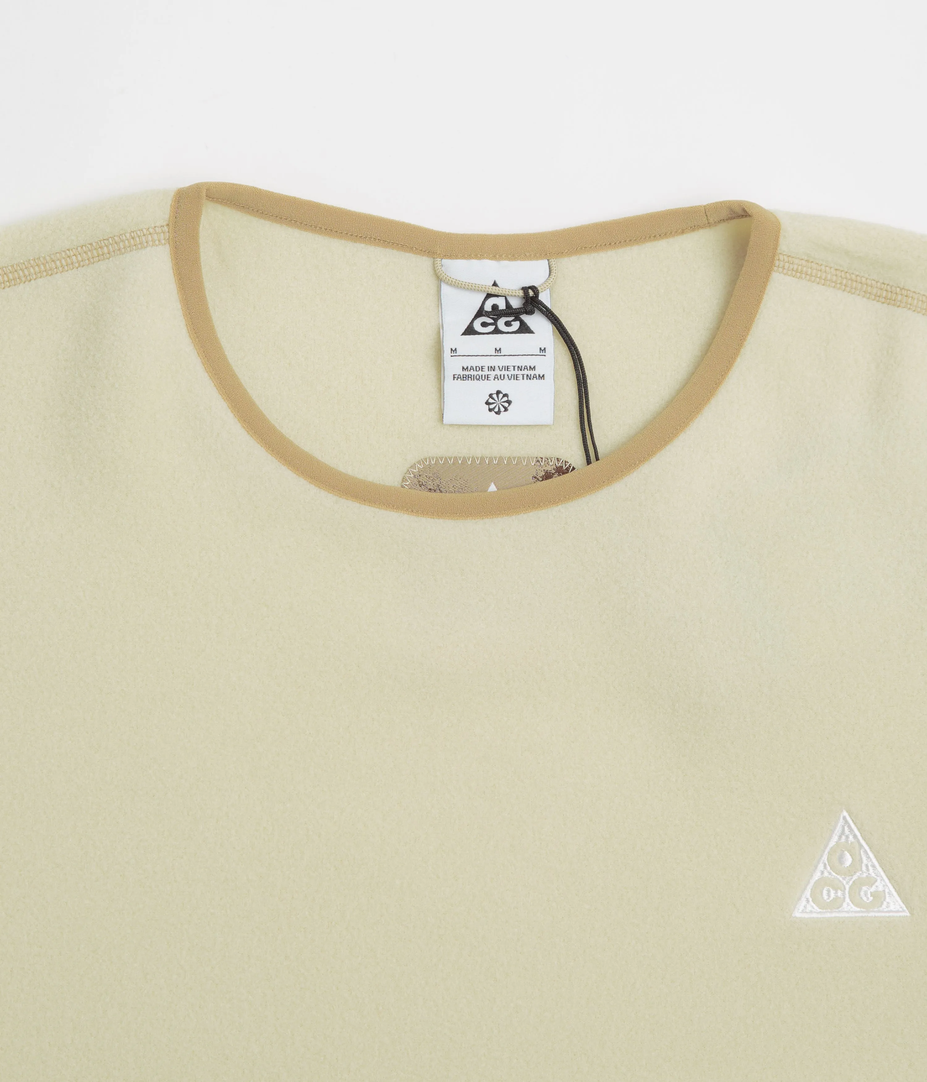 Nike ACG Wolf Tree Crewneck Sweatshirt  - Light Khaki / Parachute Beige / Summit White Travel Active