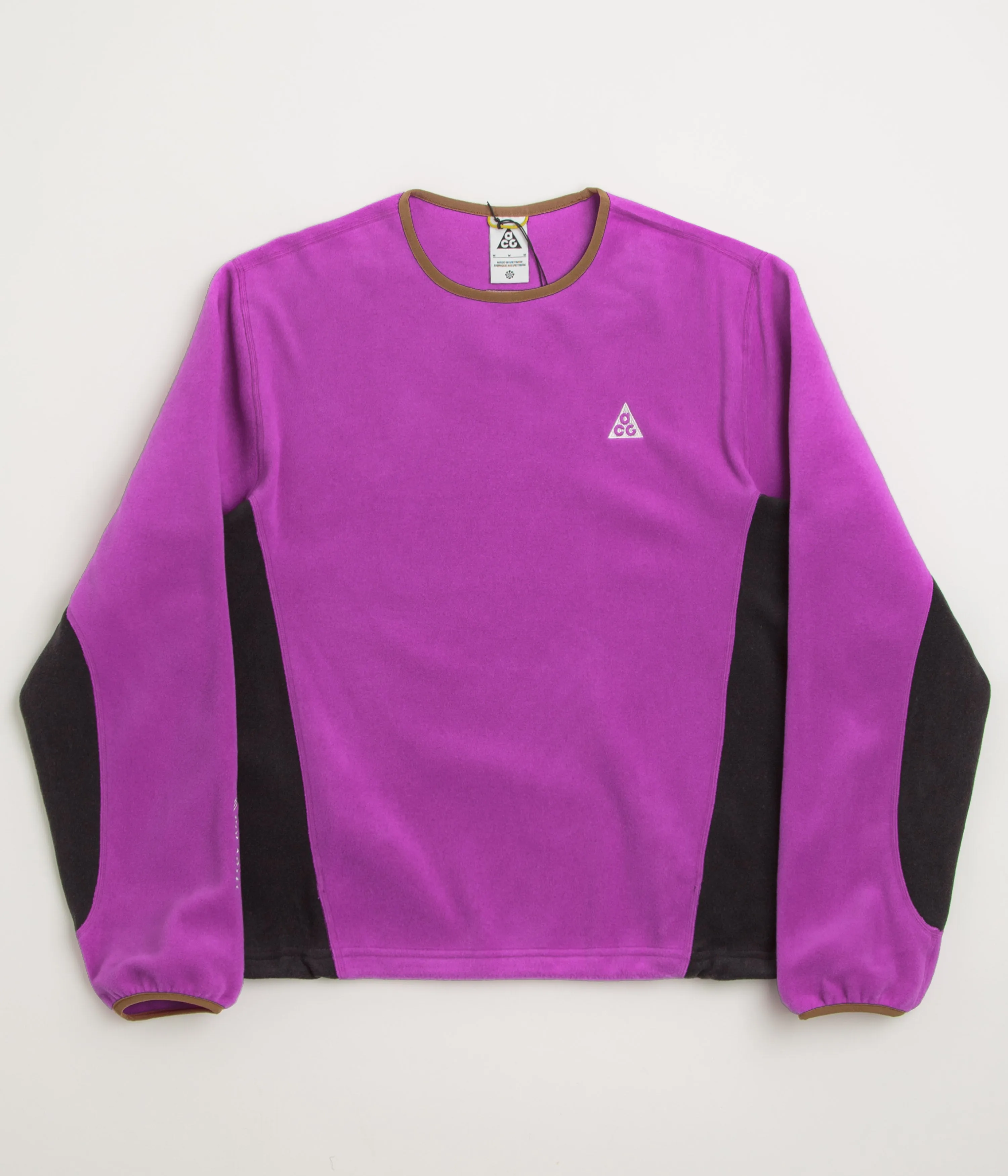 product family togetherness product party ready excitement Nike ACG Wolf Tree Crewneck Sweatshirt  - Vivid Purple / Black / Summit White