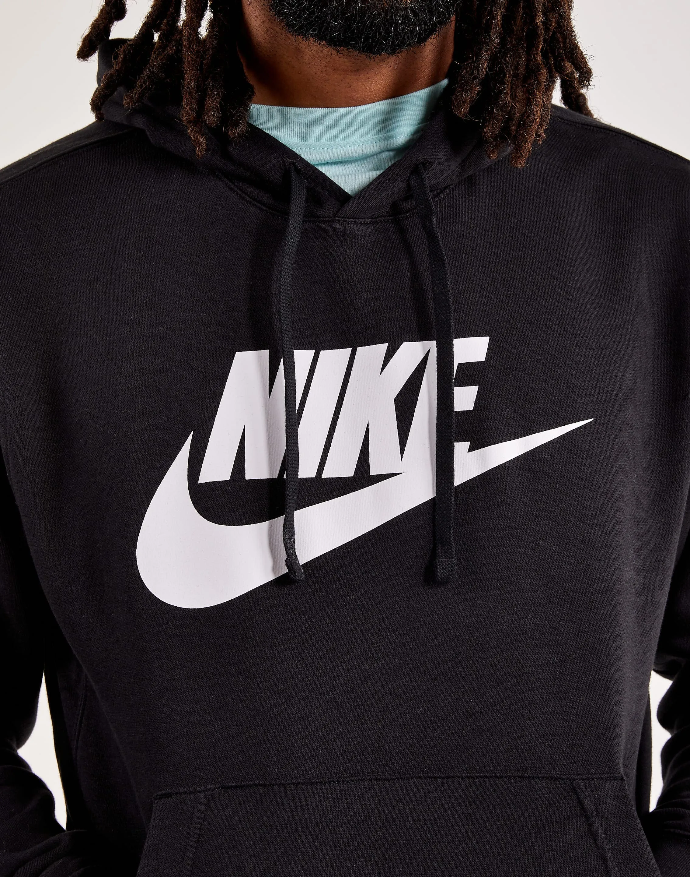 AdjustableCuffs Nike Club Fleece Graphic Pullover Hoodie