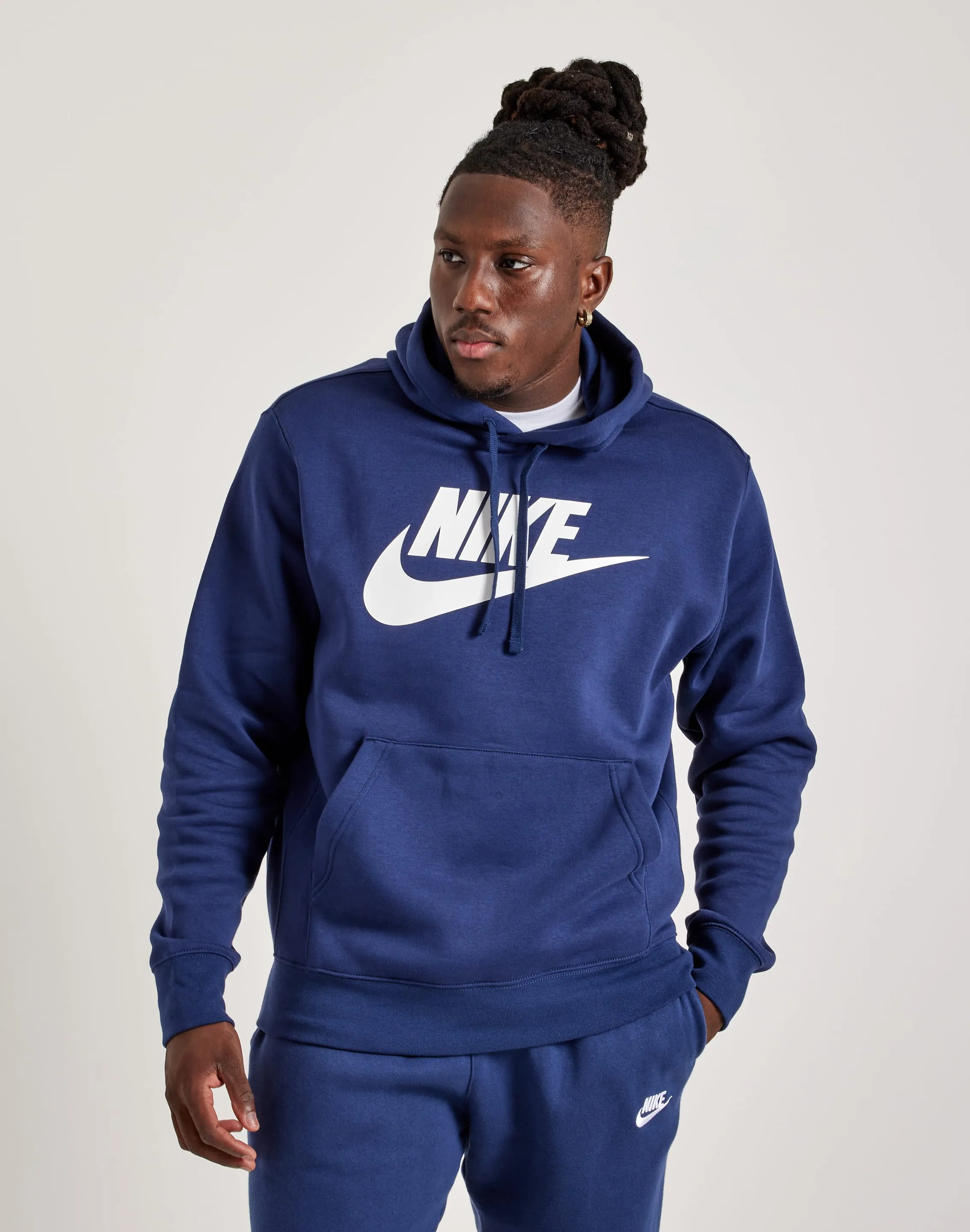 Nike Club Fleece Graphic Pullover Hoodie Shine Mood