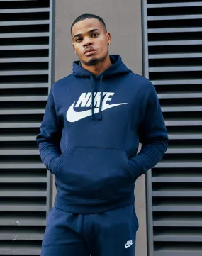 Nike Club Fleece Graphic Pullover Hoodie StainRepellentSurface Zen Glow