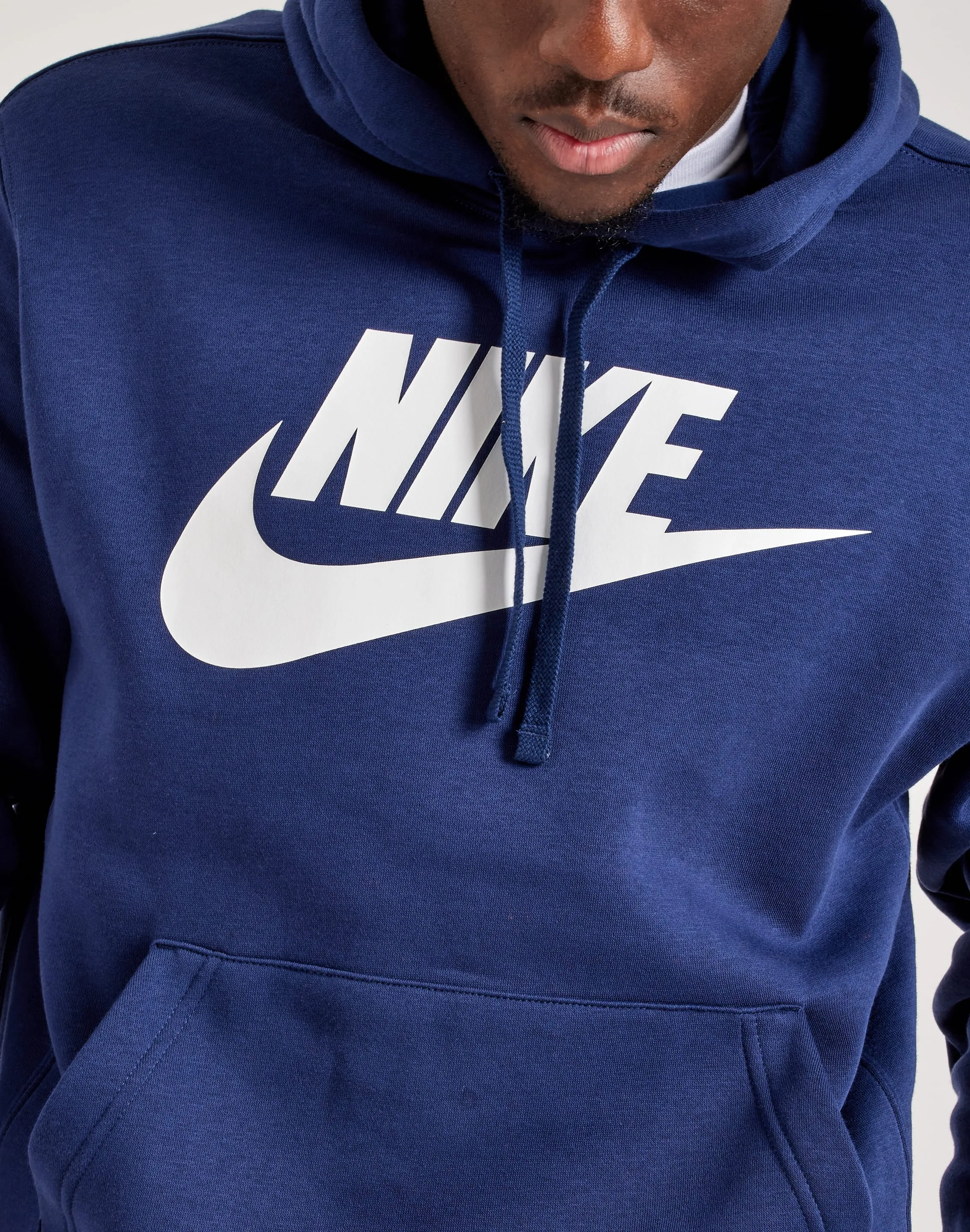 Nike Club Fleece Graphic Pullover Hoodie MoistureManagement Technology