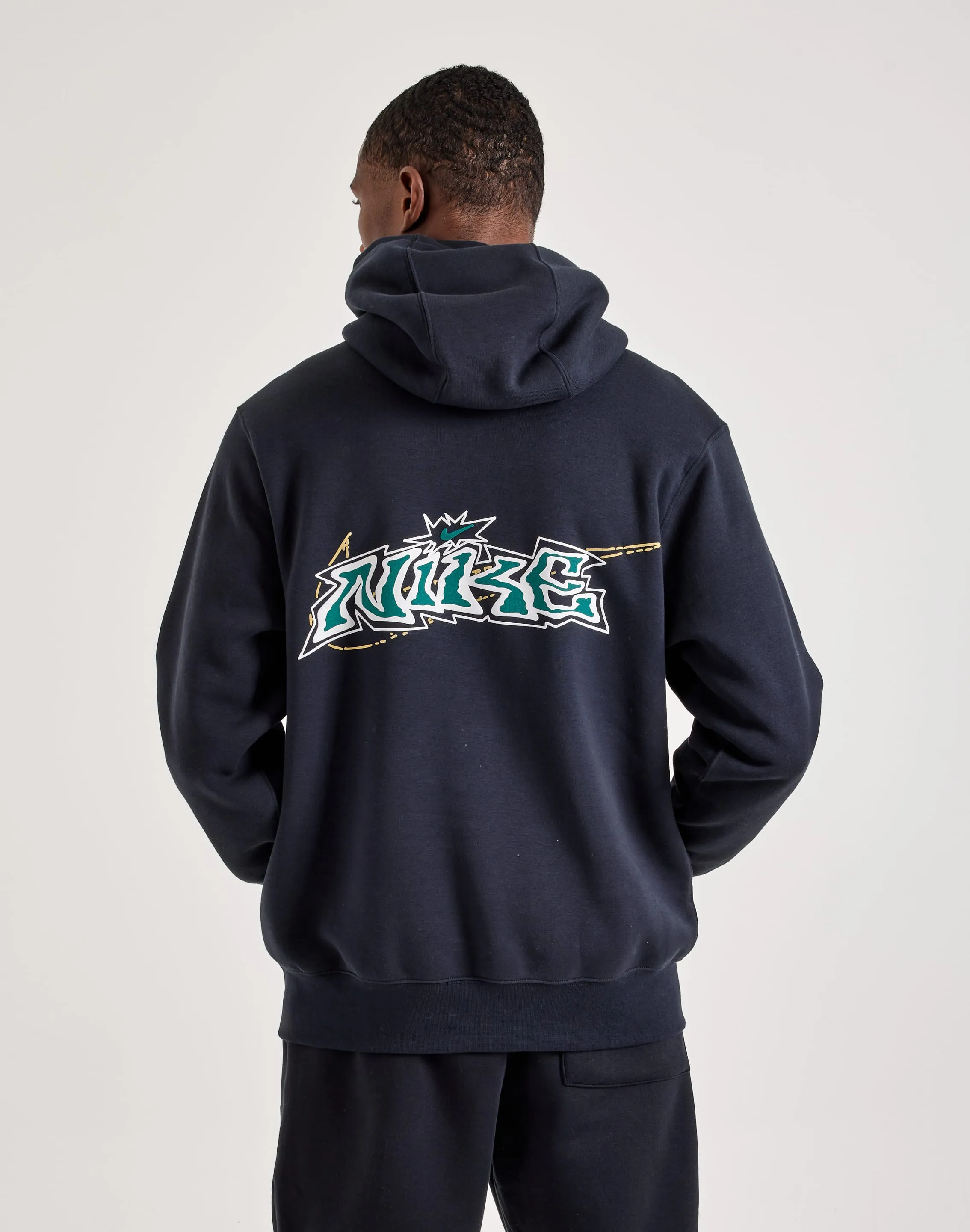 Nike Club Fleece Hoodie Moon Cool Calm Wave