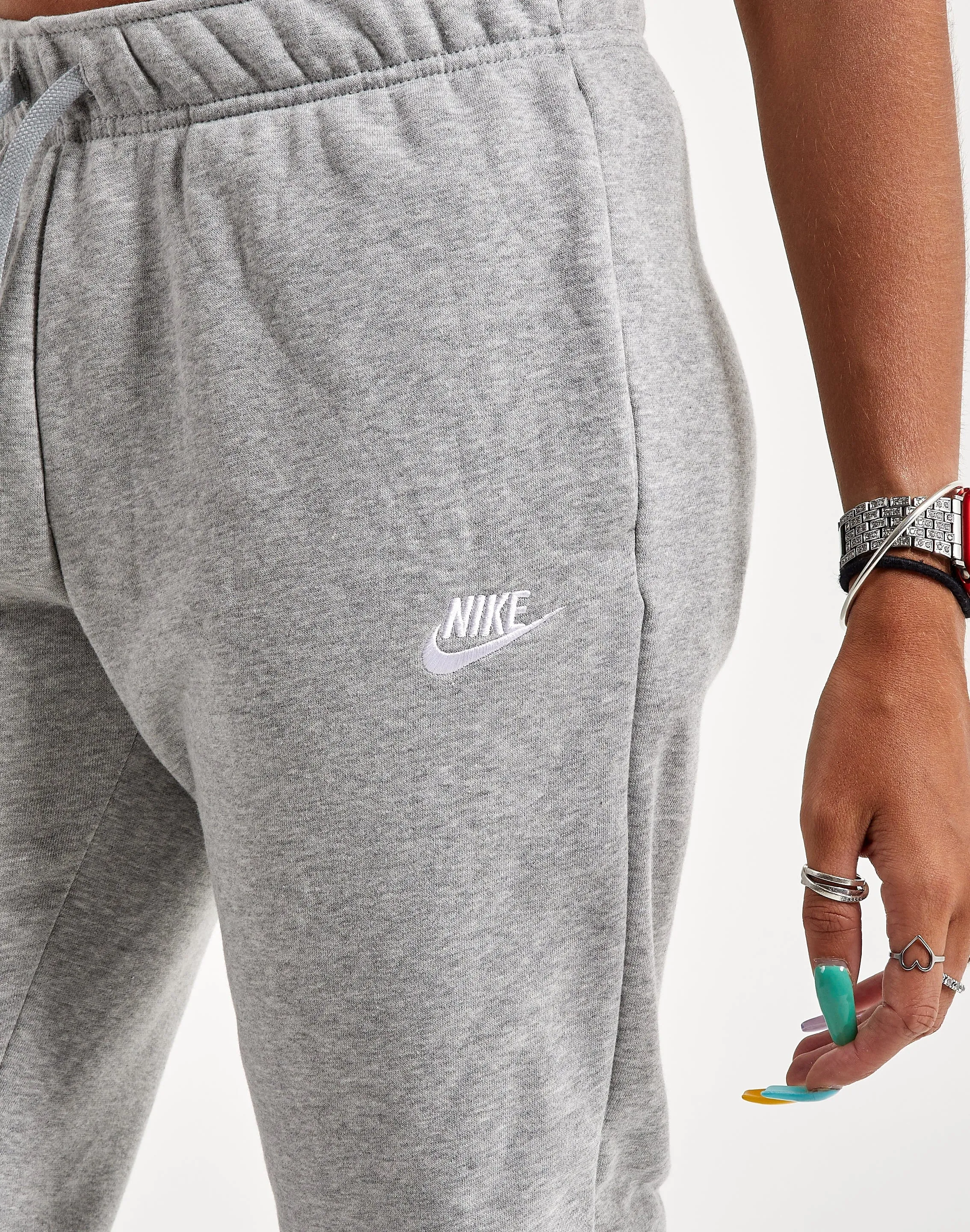 Nike Club Fleece Mid-Rise Pants Car Cool EcoFriendlyTextile