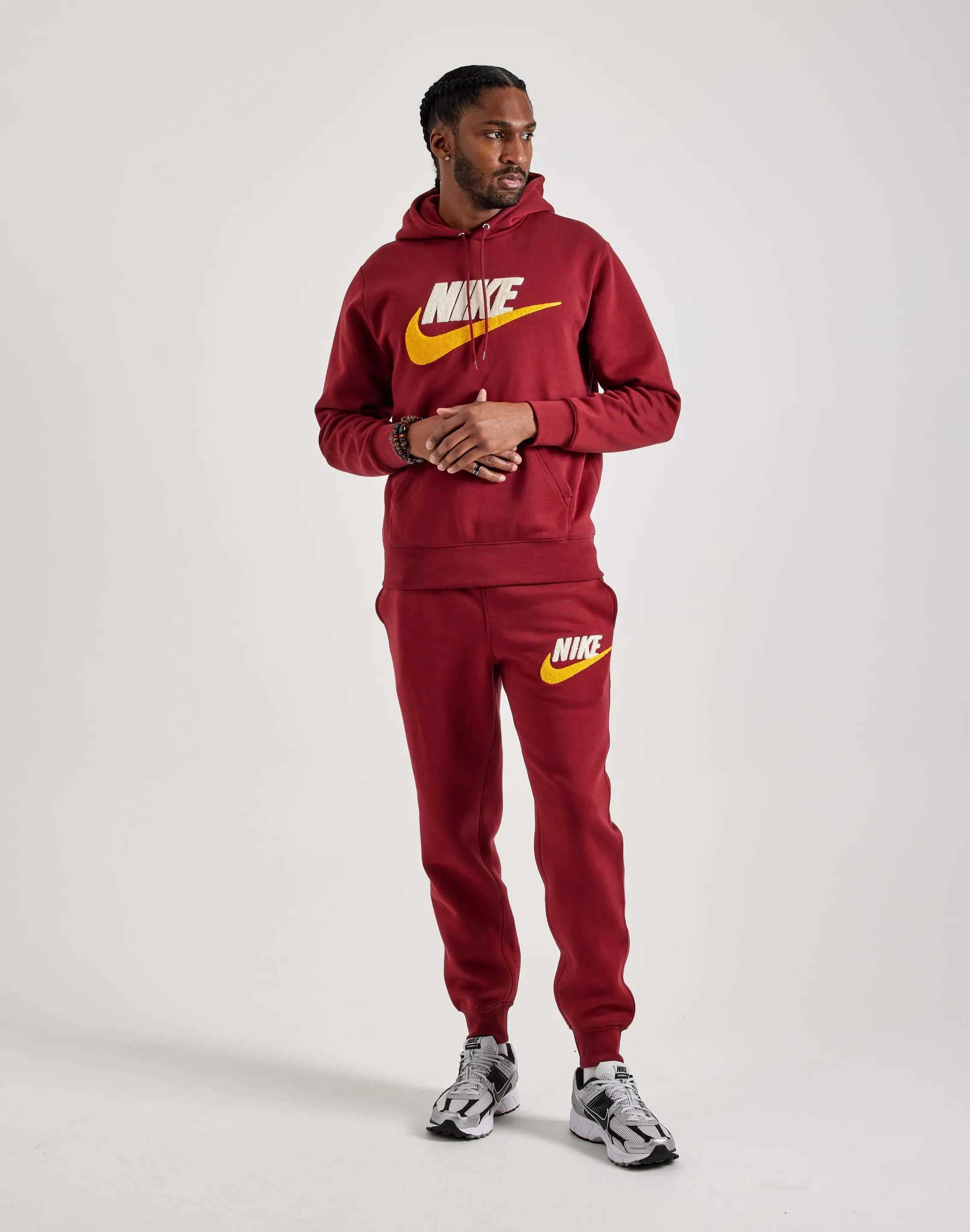 Nike Club Fleece Pullover Hoodie Colorfast Dye