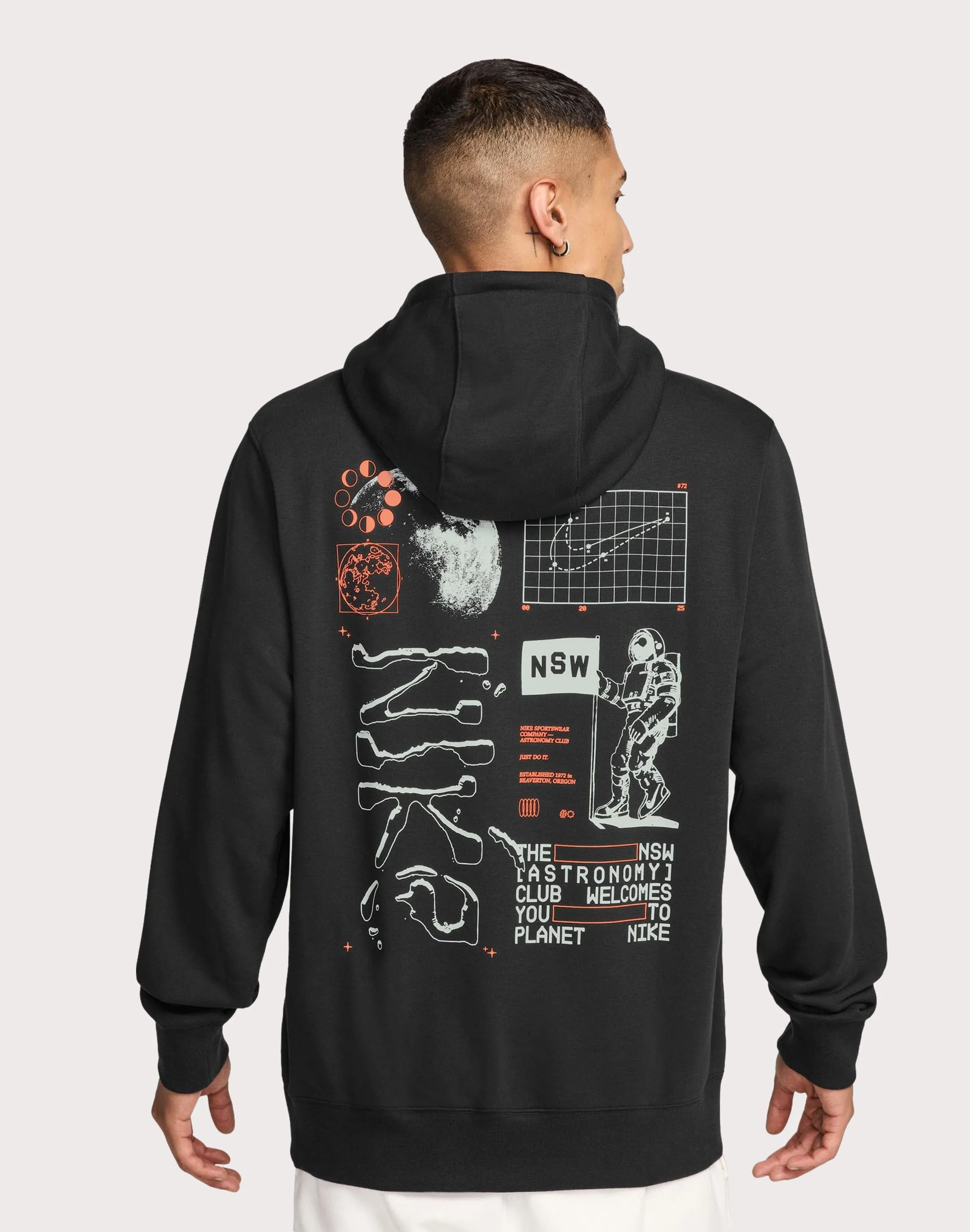Youth Glow Strong Denim Nike Club French Terry Pullover Fleece Hoodie