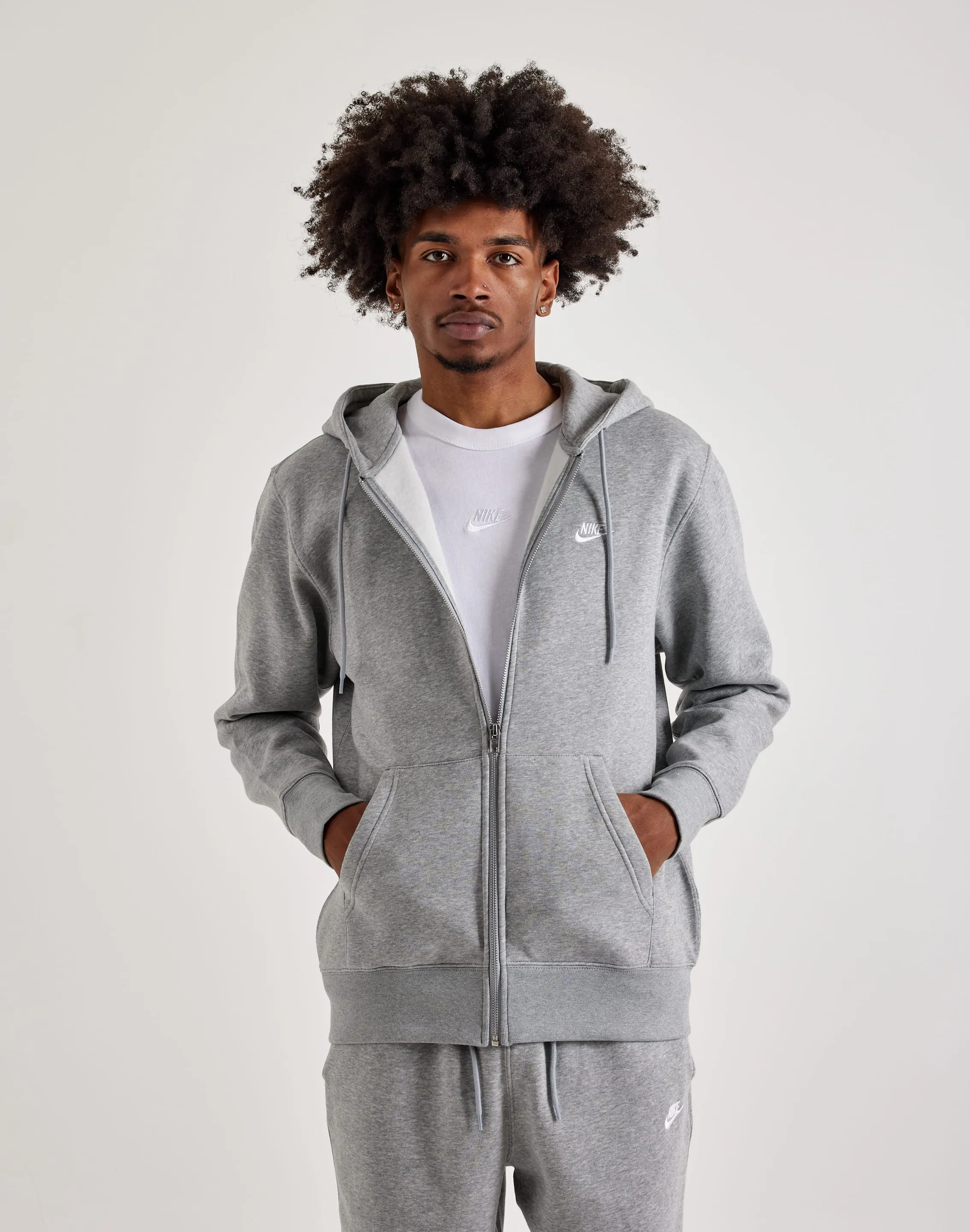 Nike  Club Full-Zip Fleece Hoodie AntiBacterialTextile AntiSlip Grip