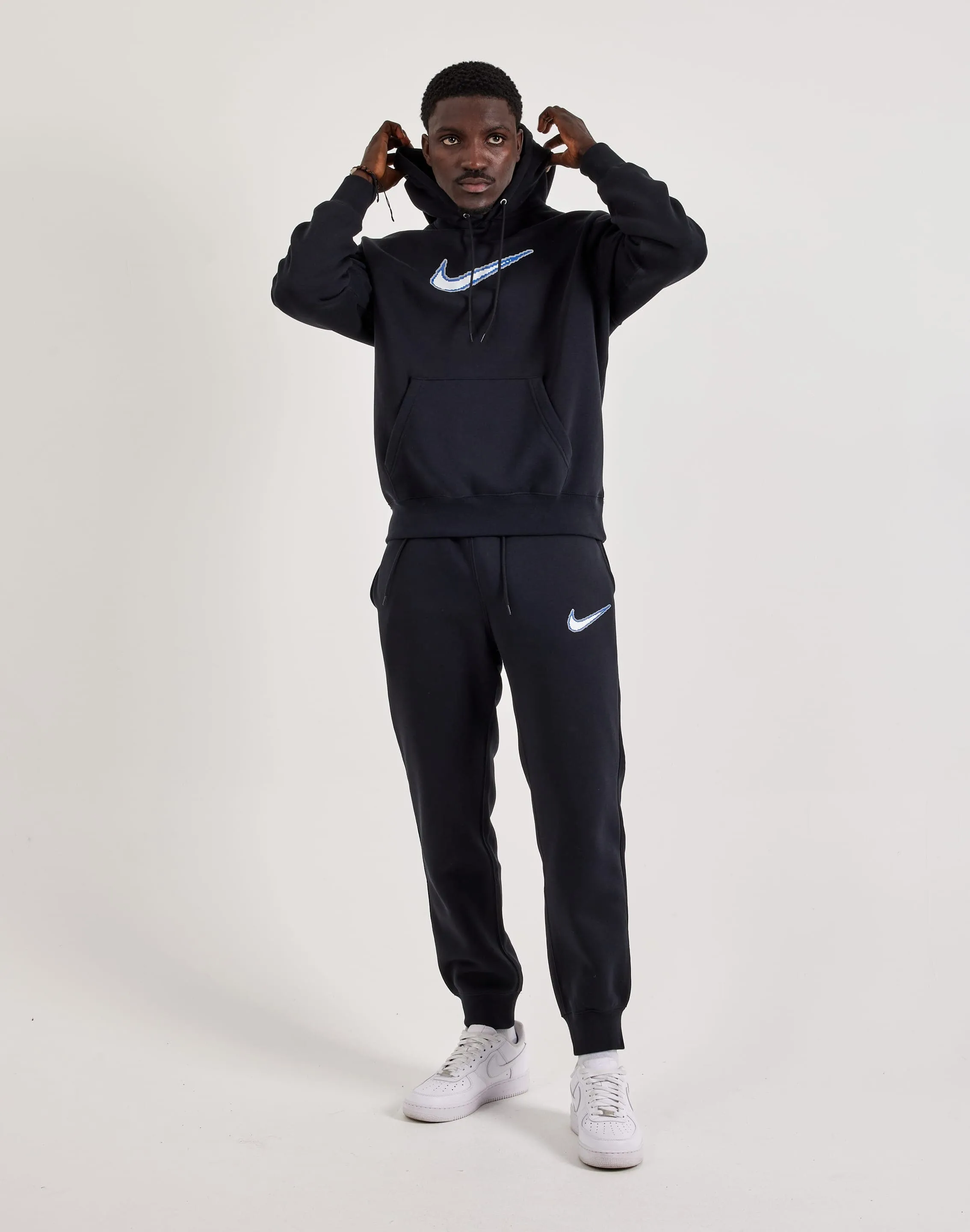 Family Style Hidden pockets Nike Club Varsity Pullover Fleece Hoodie