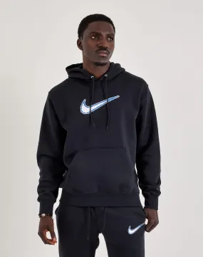 Nike Club Varsity Pullover Fleece Hoodie Garden Ease Silver Glow
