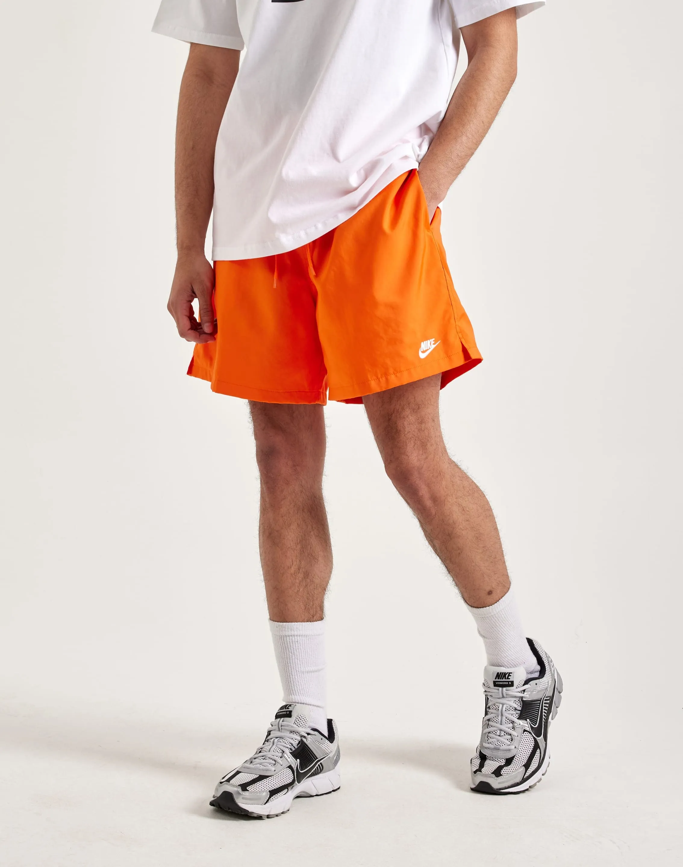 Tagless Design NonSlipTrim Nike Club Woven Flow Shorts