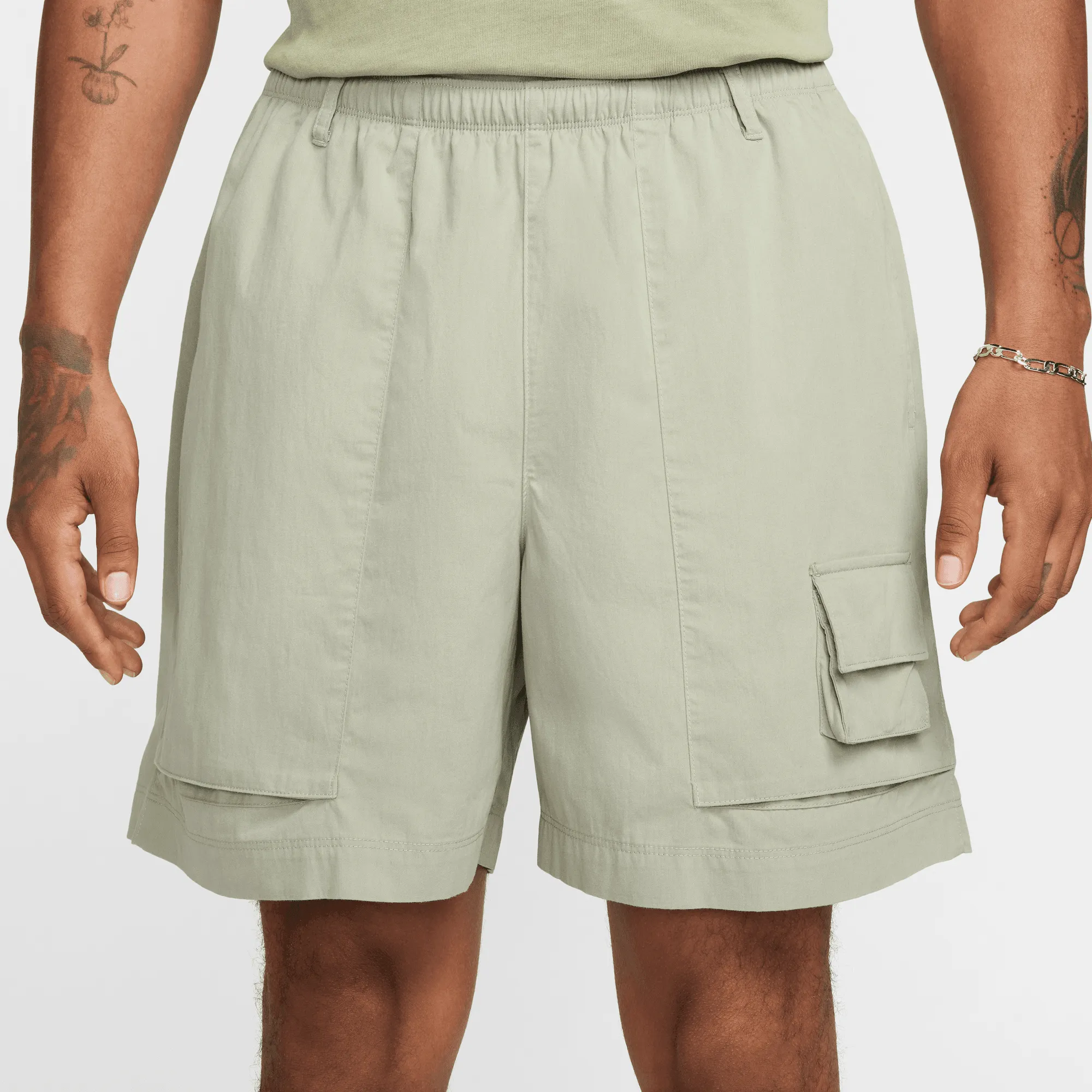 SkinFriendlyElastic Poise Fit NIKE DRAWSTRING CARGO CAMP SHORTS- JADE HORIZON