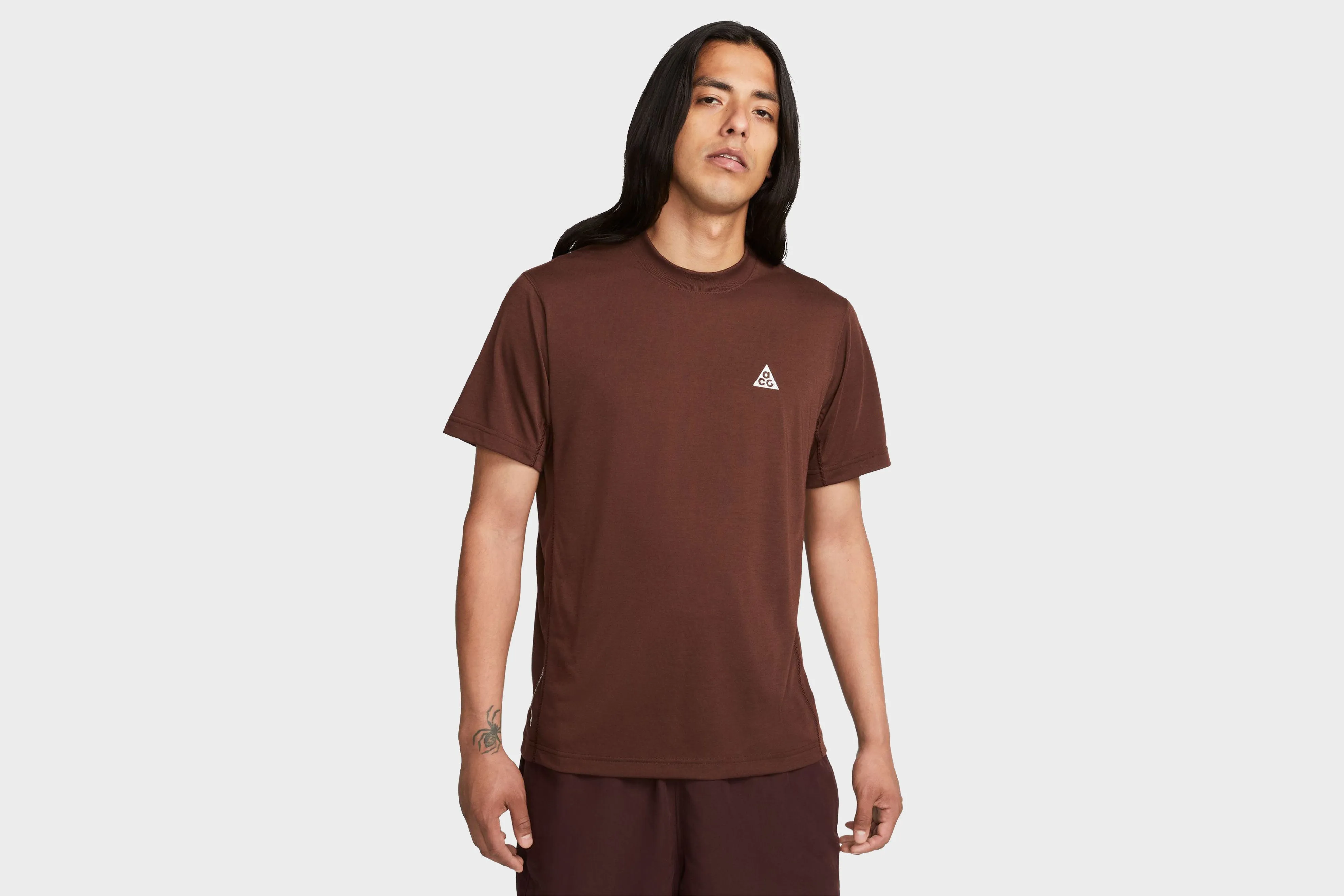 Nike Dri-Fit ADV ACG S/S T-Shirt (Earth/Summit White) Peace Glow EcoDyeProcess