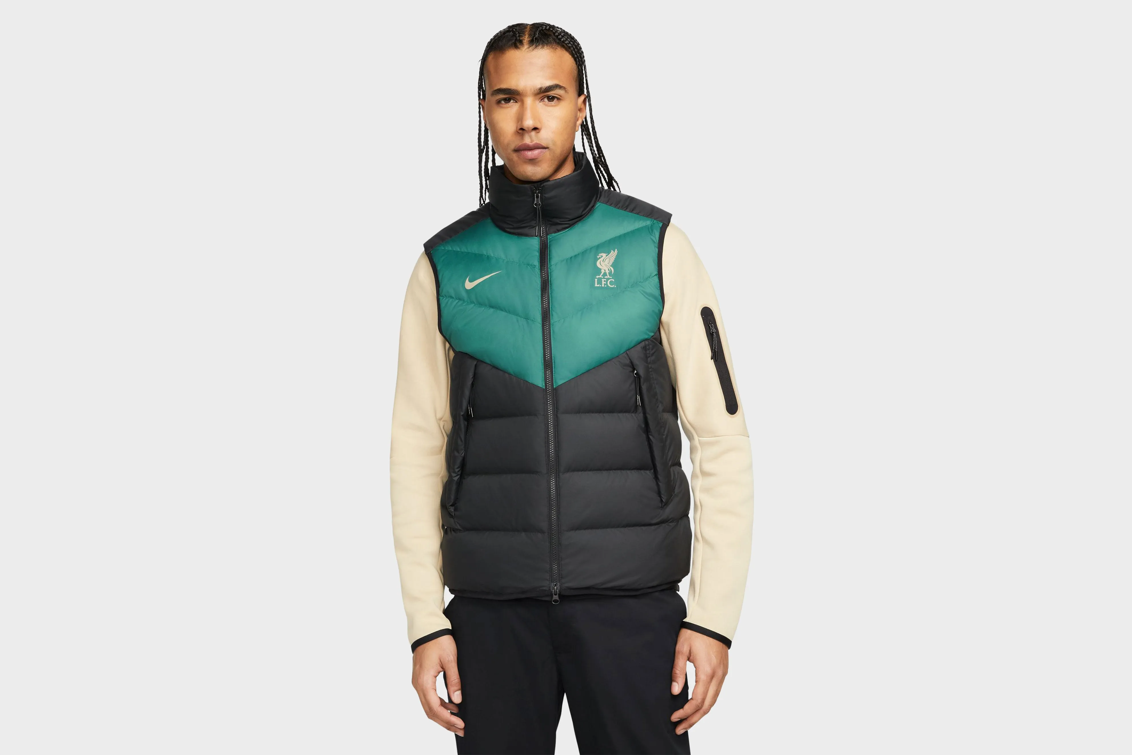 Nike Liverpool FC Windrunner (Black/Dark Atomic Teal/Mystic Stone) HypoallergenicTextile