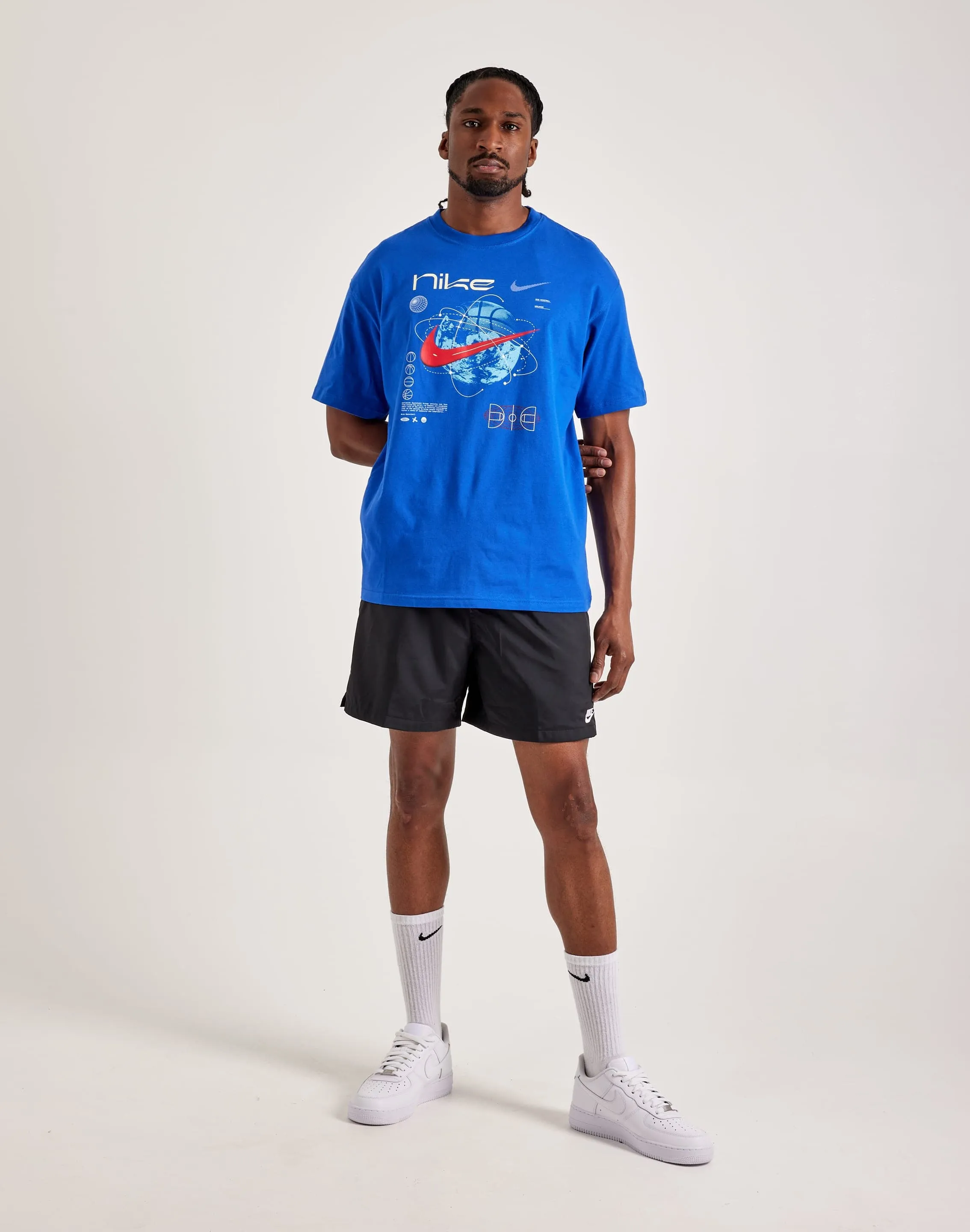 Nike Max90 Basketball Tee Fire Glow 4Way Stretch