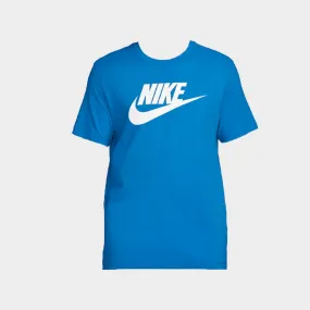Nike Mens Icon Futura Tee Blue SoftTouchLining