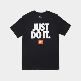 Nike Mens Just Do It Verbiage Tee Black Zero Waste
