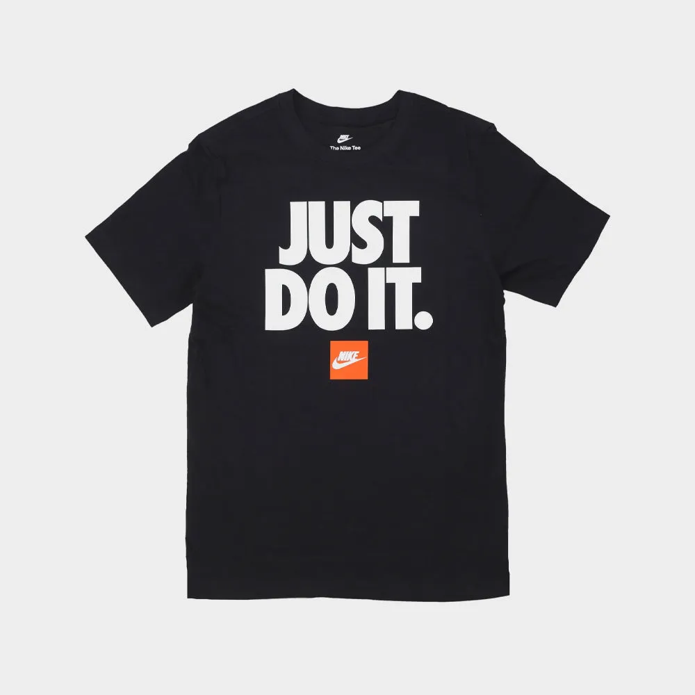 hypoallergenic material MultiPanelDesign Nike Mens Just Do It Verbiage Tee Black