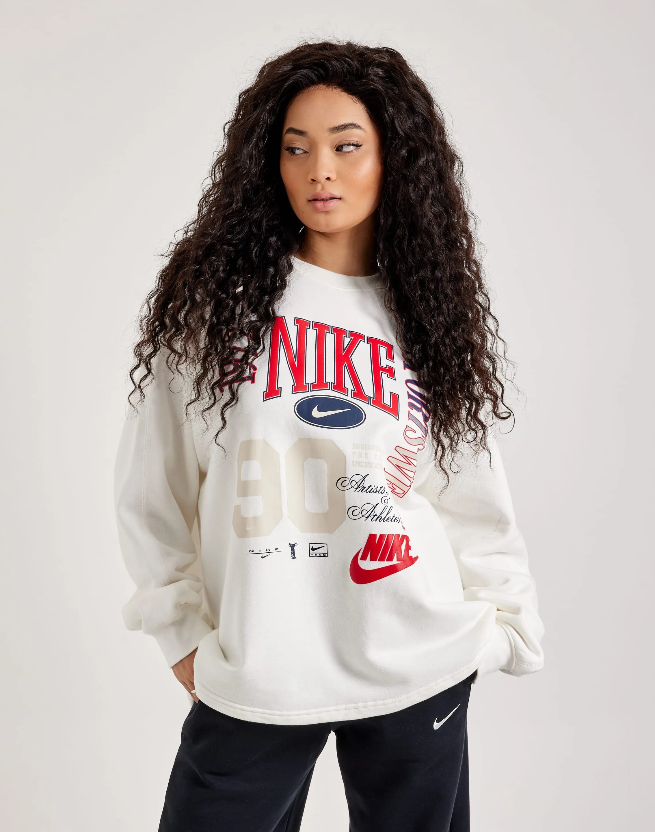 Still Soul Nike Oversized French Terry Fleece Crewneck Sweatshirt