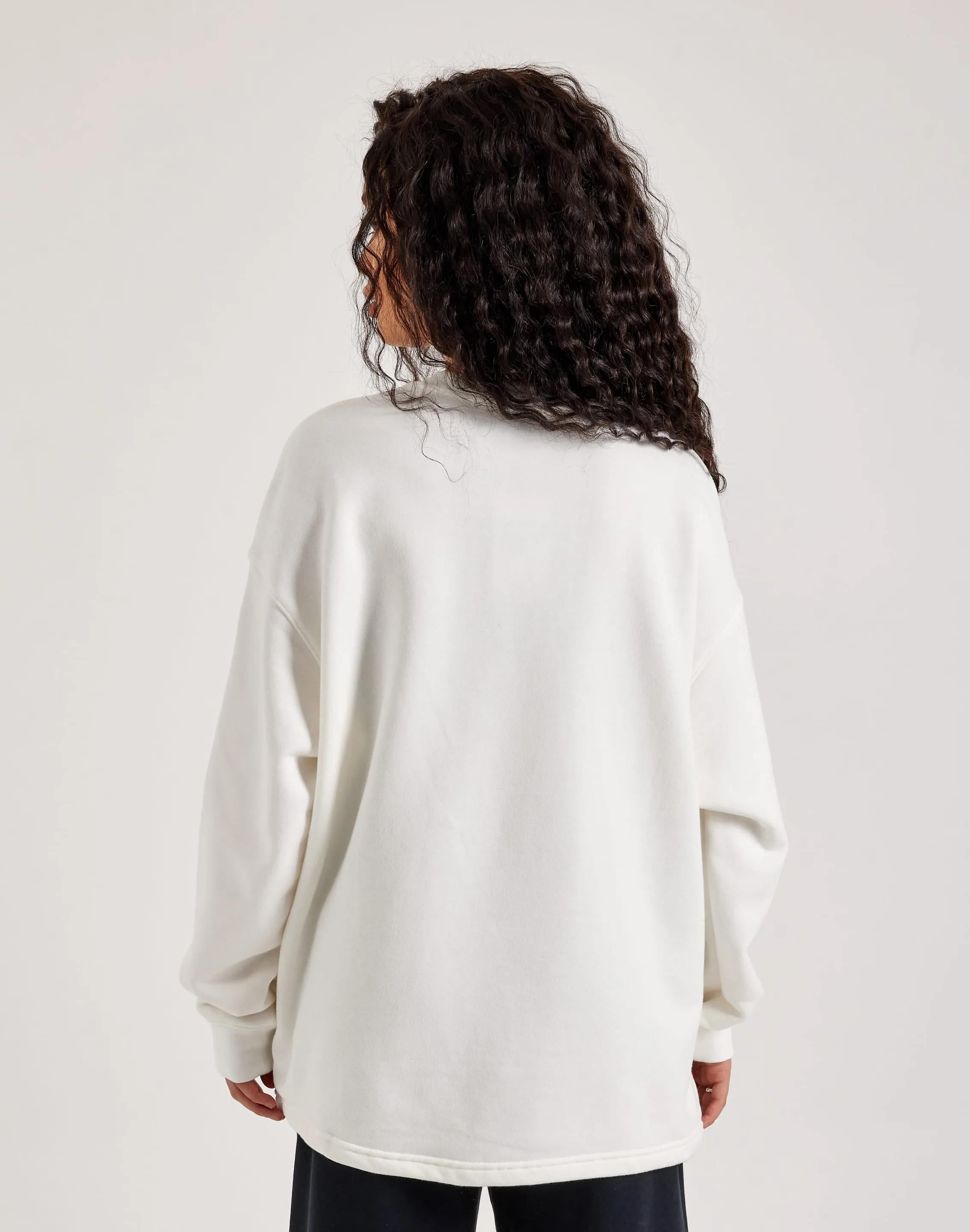 Nike Oversized French Terry Fleece Crewneck Sweatshirt Mesh Glow Moon Cool