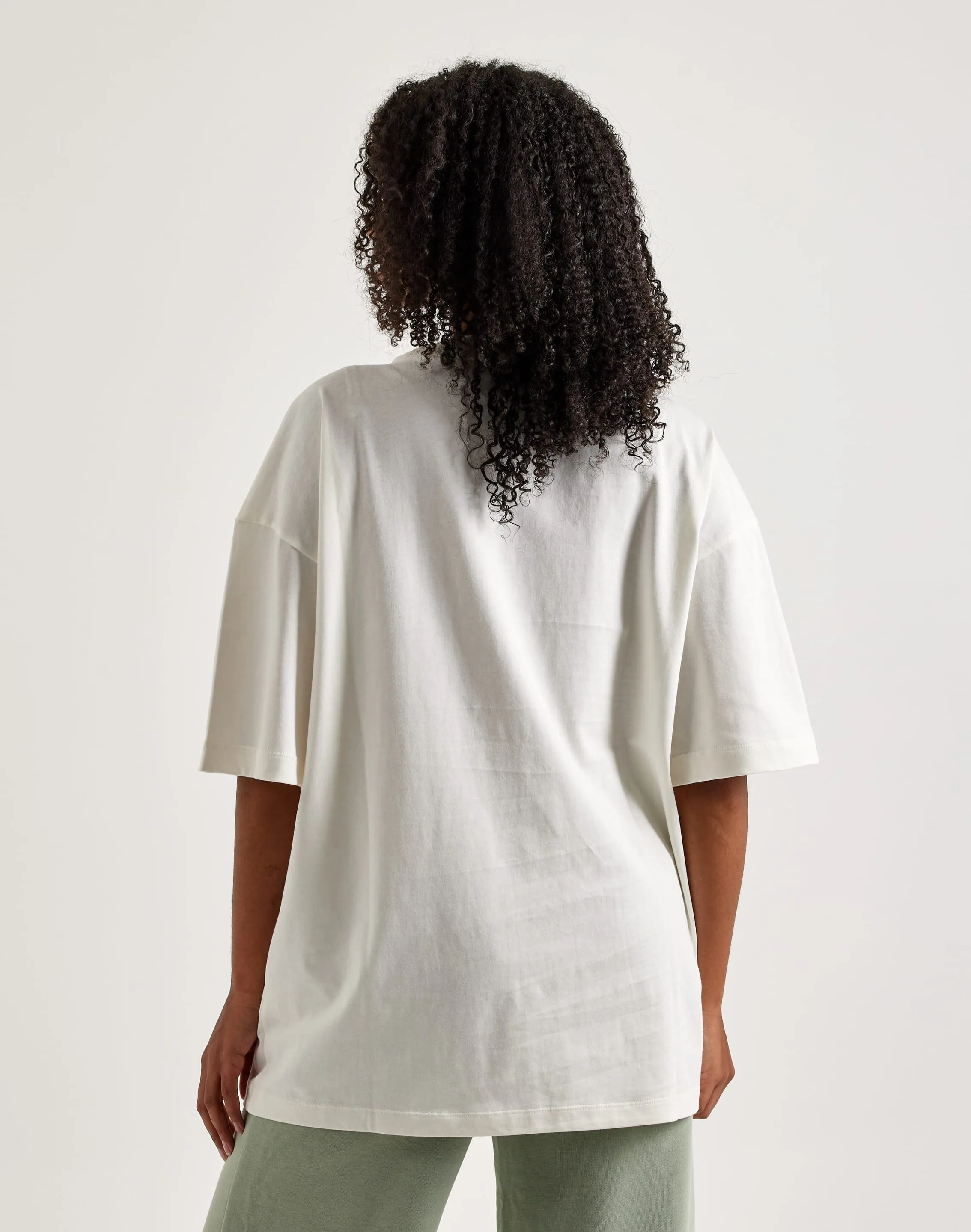 LayeredNeckline Youth Glow Nike Oversized Rhinestone Tee