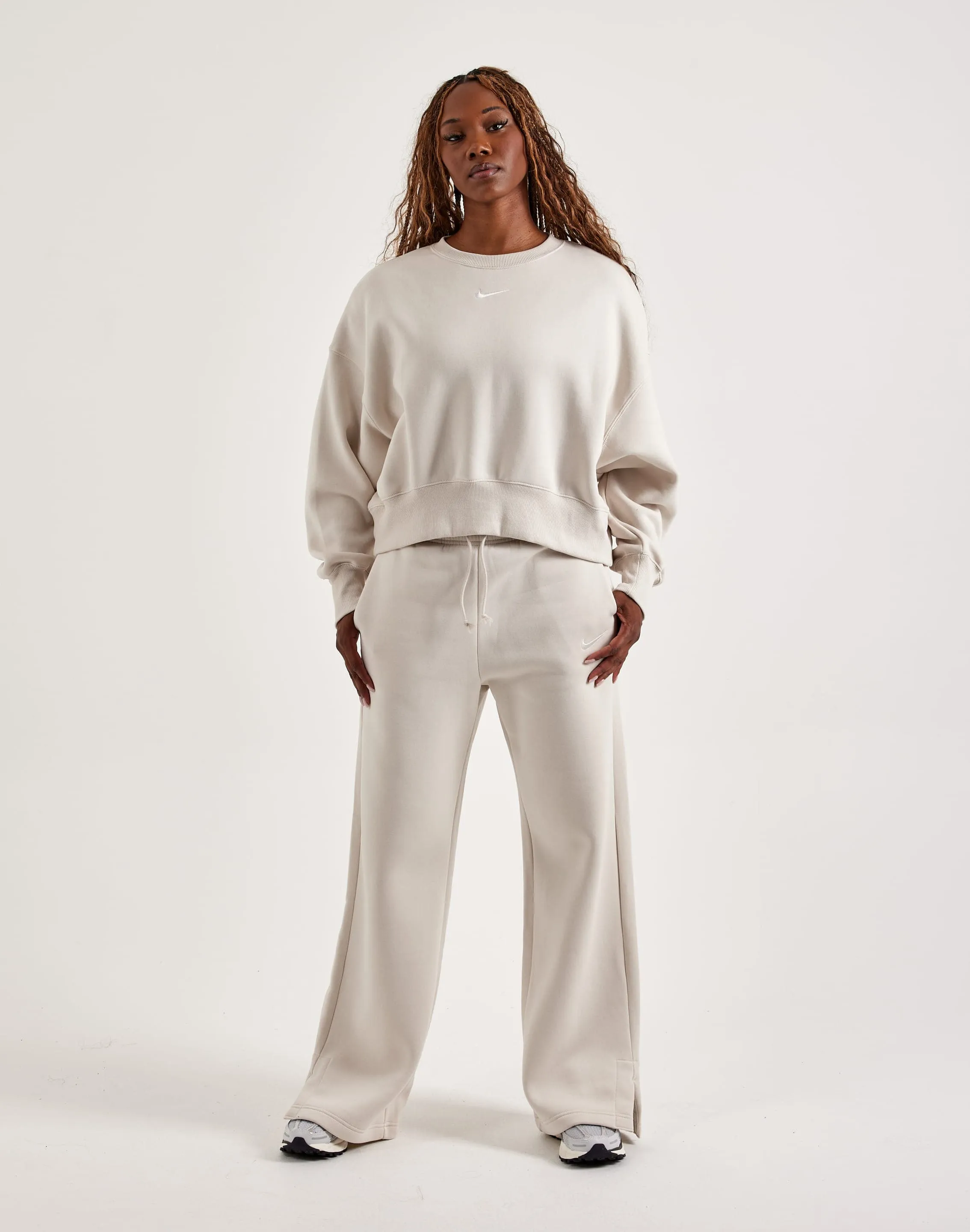 Date Vibe Breathable Stretch Fabric Nike Phoenix Fleece High-Waisted Sweatpants