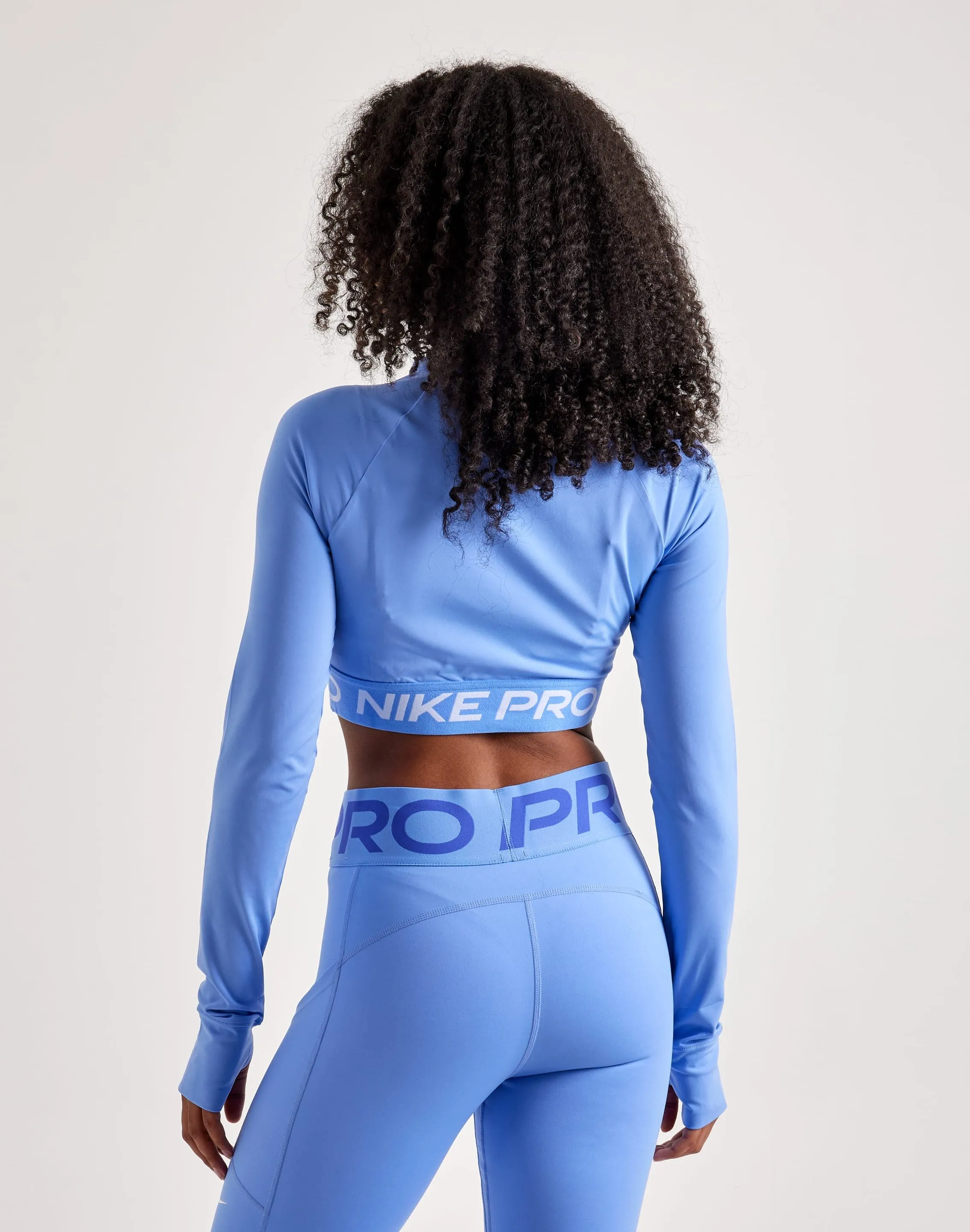Sustainable production Earth Glow Nike Pro Dri-FIT Cropped Long-Sleeve Top