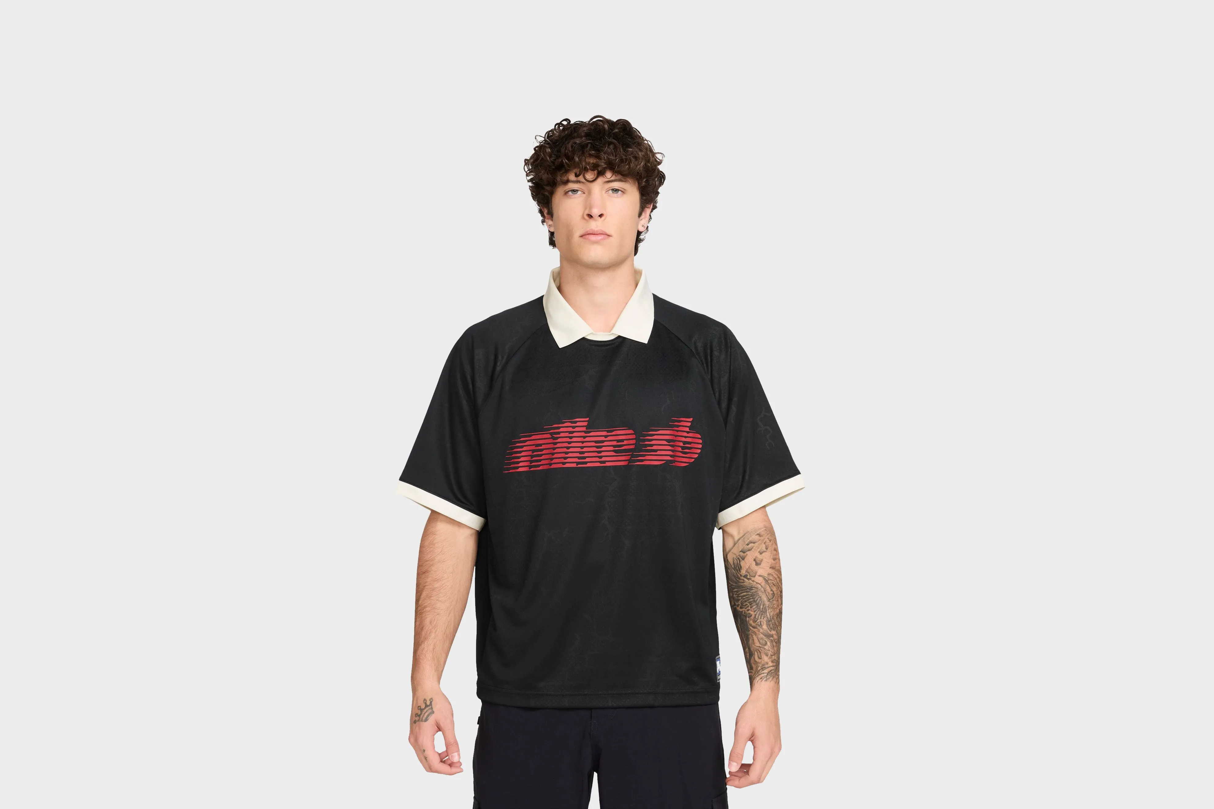 Conscious Fit StaticResistant Nike SB Dri-FIT Jacquard Skate Jersey (Black/Red)