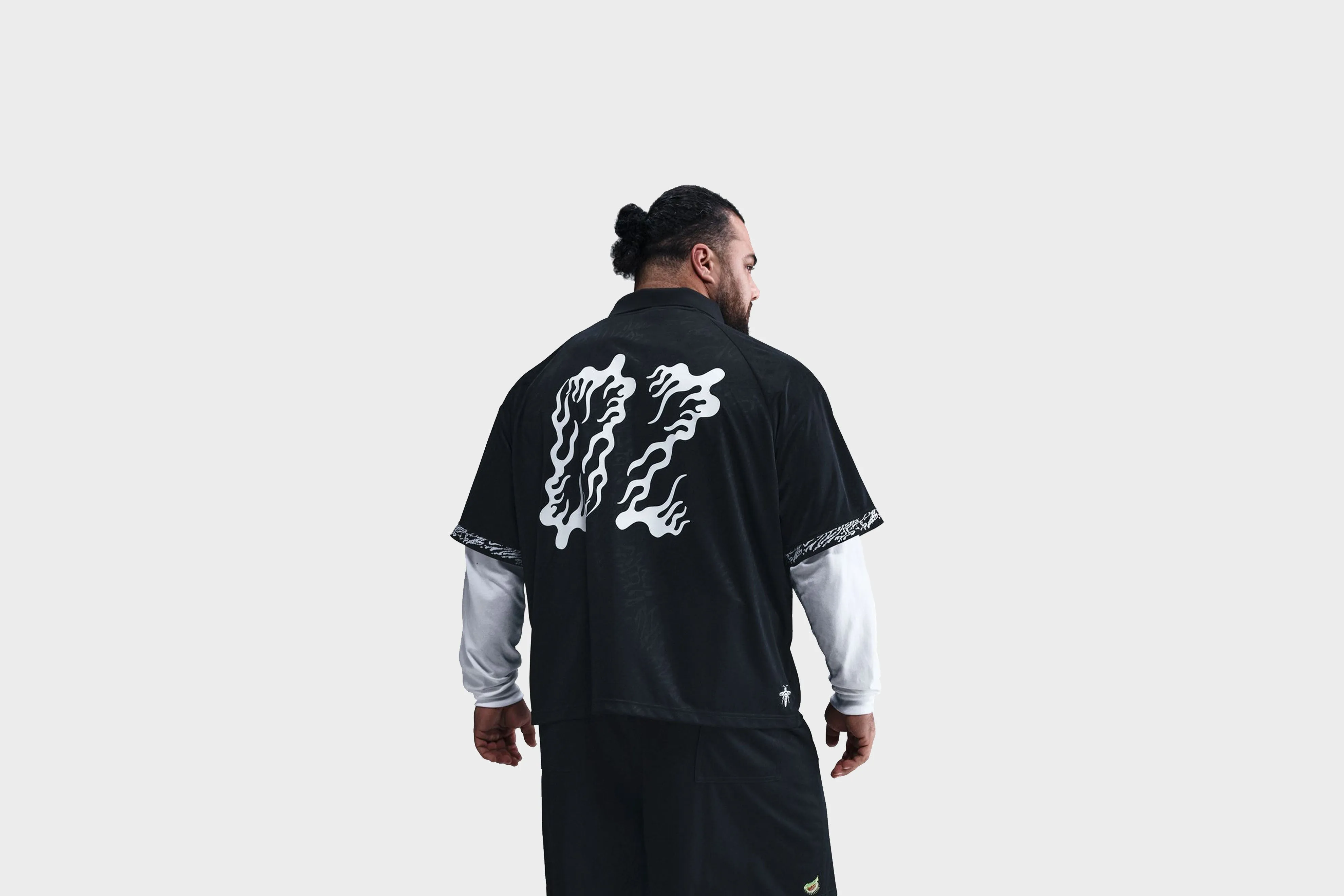 Nike SB Dri-FIT Jacquard Skate Jersey (Black/White) Pearl Tone