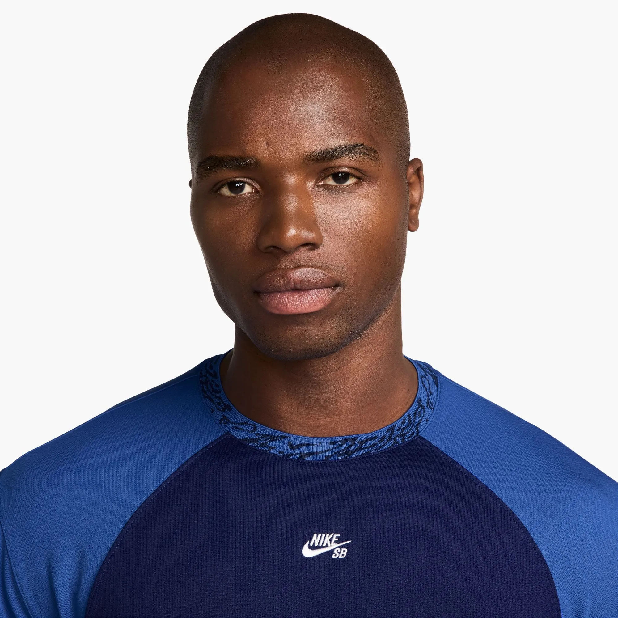 MoistureControl Fabric Nike SB Dri-FIT Knit Skate Jersey (Blue)