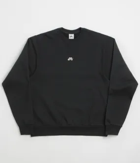Nike SB Essential Logo Crewneck Sweatshirt - Black / White City Cool product anti odor freshness