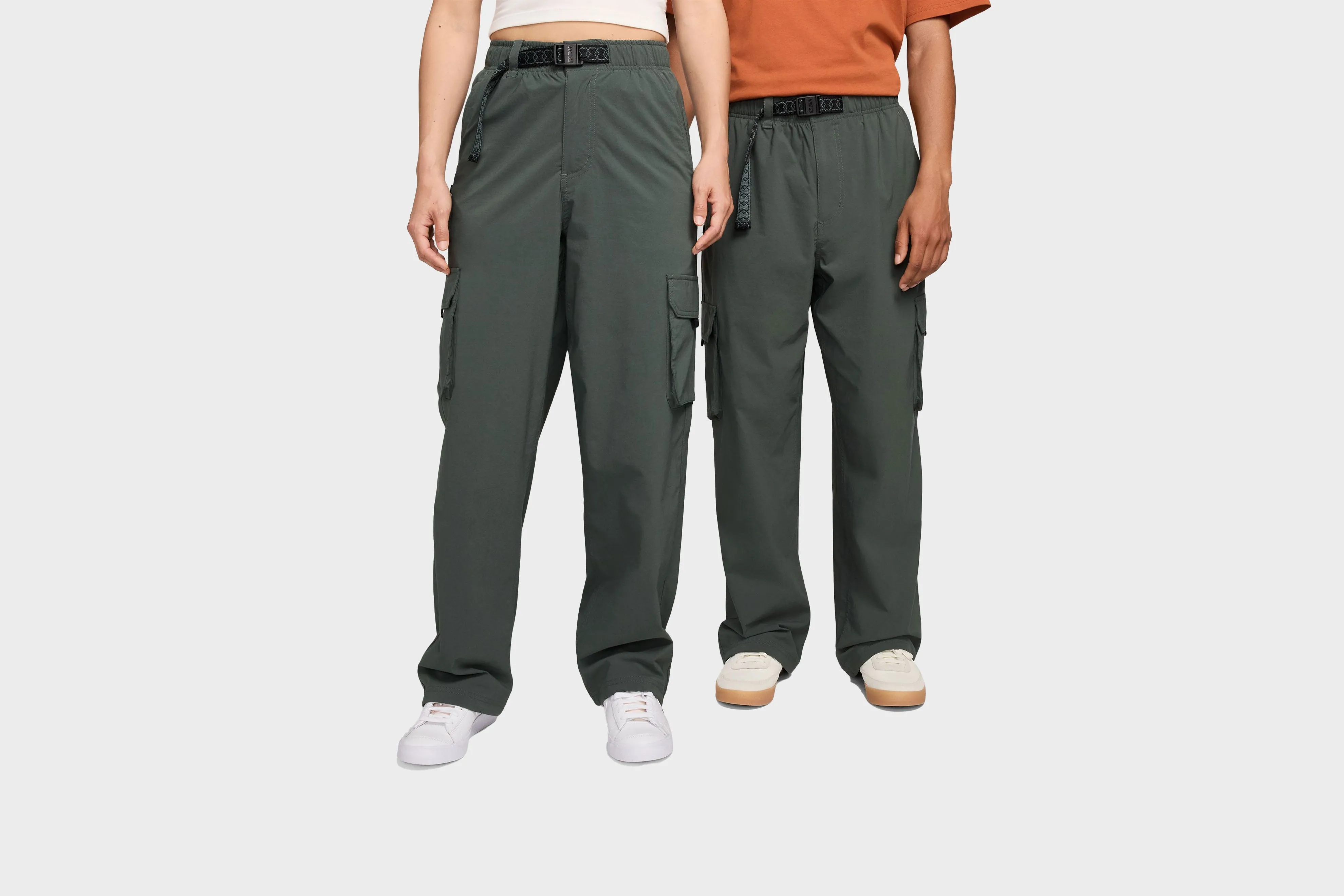NoSlipTrims Next Core Nike SB Kearny Cargo Skate Pants (Vintage Green/White)