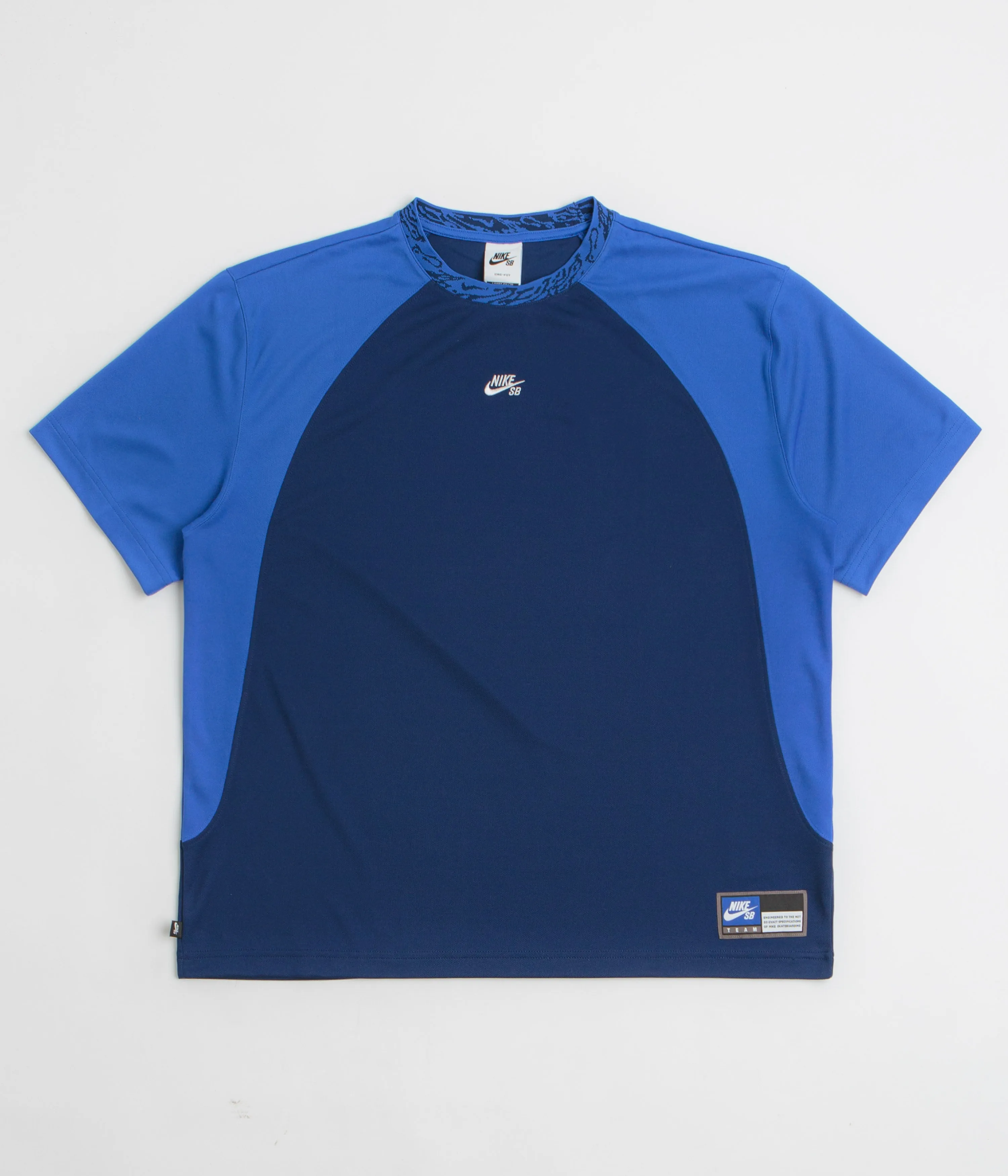 Nike SB Knit Jersey - Blue Void / Game Royal / White Patterned