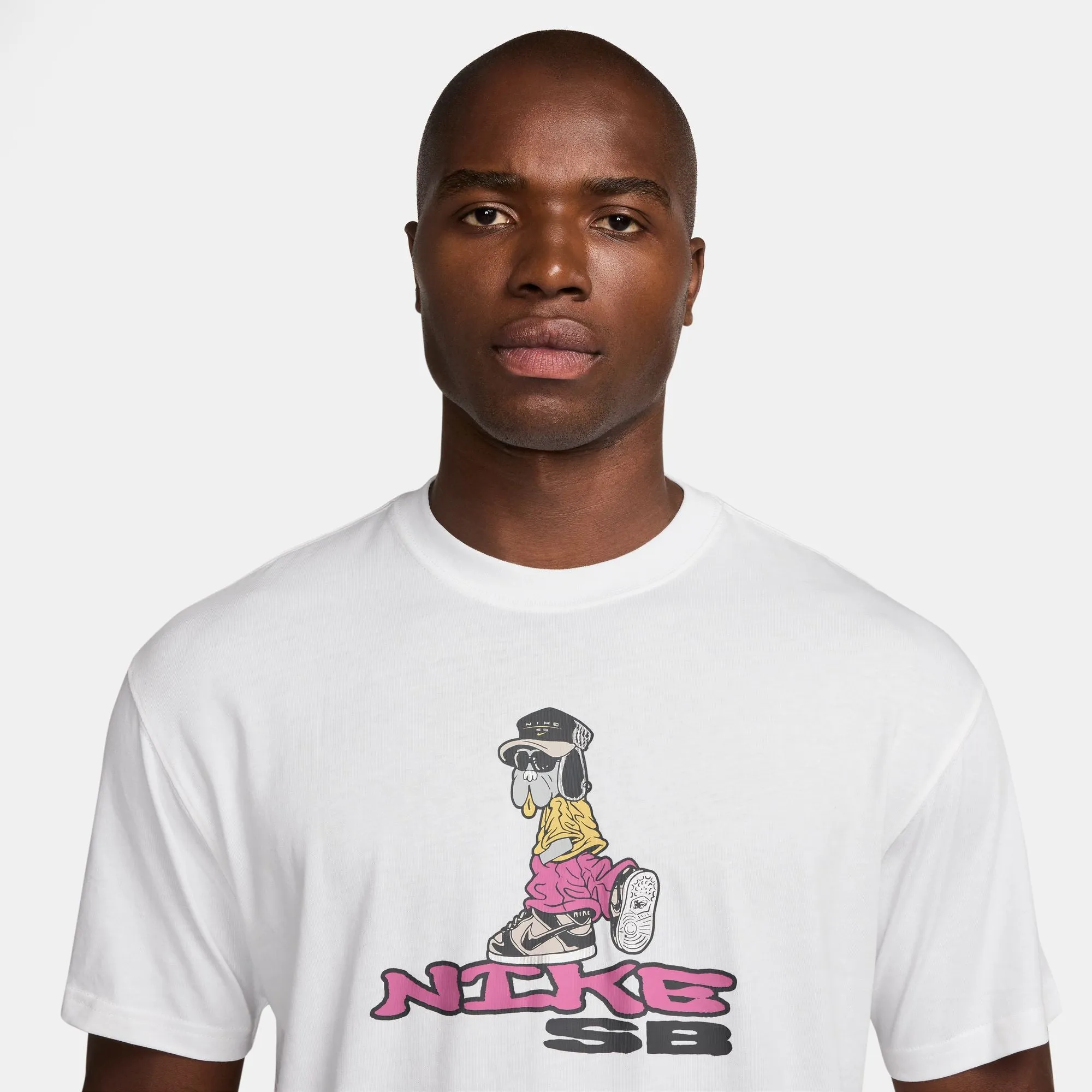 CompactPackableDesign Royal Charm Nike SB Max 90 Skate T-Shirt (White)