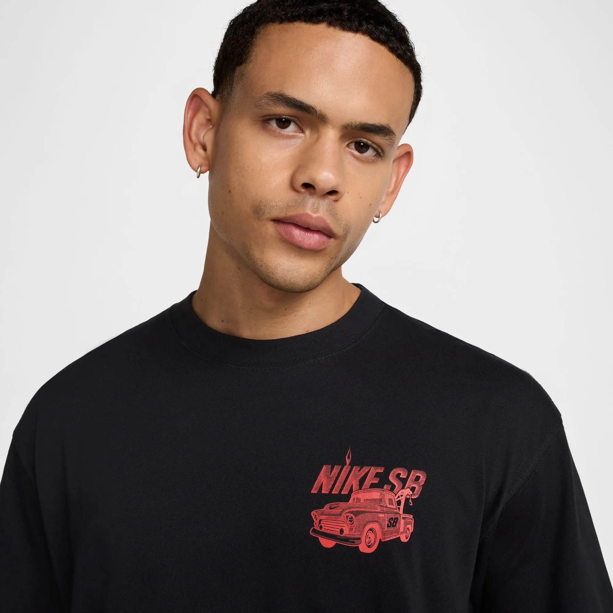 Lightweight Material Nike SB Max90 Skate T-Shirt (Black)