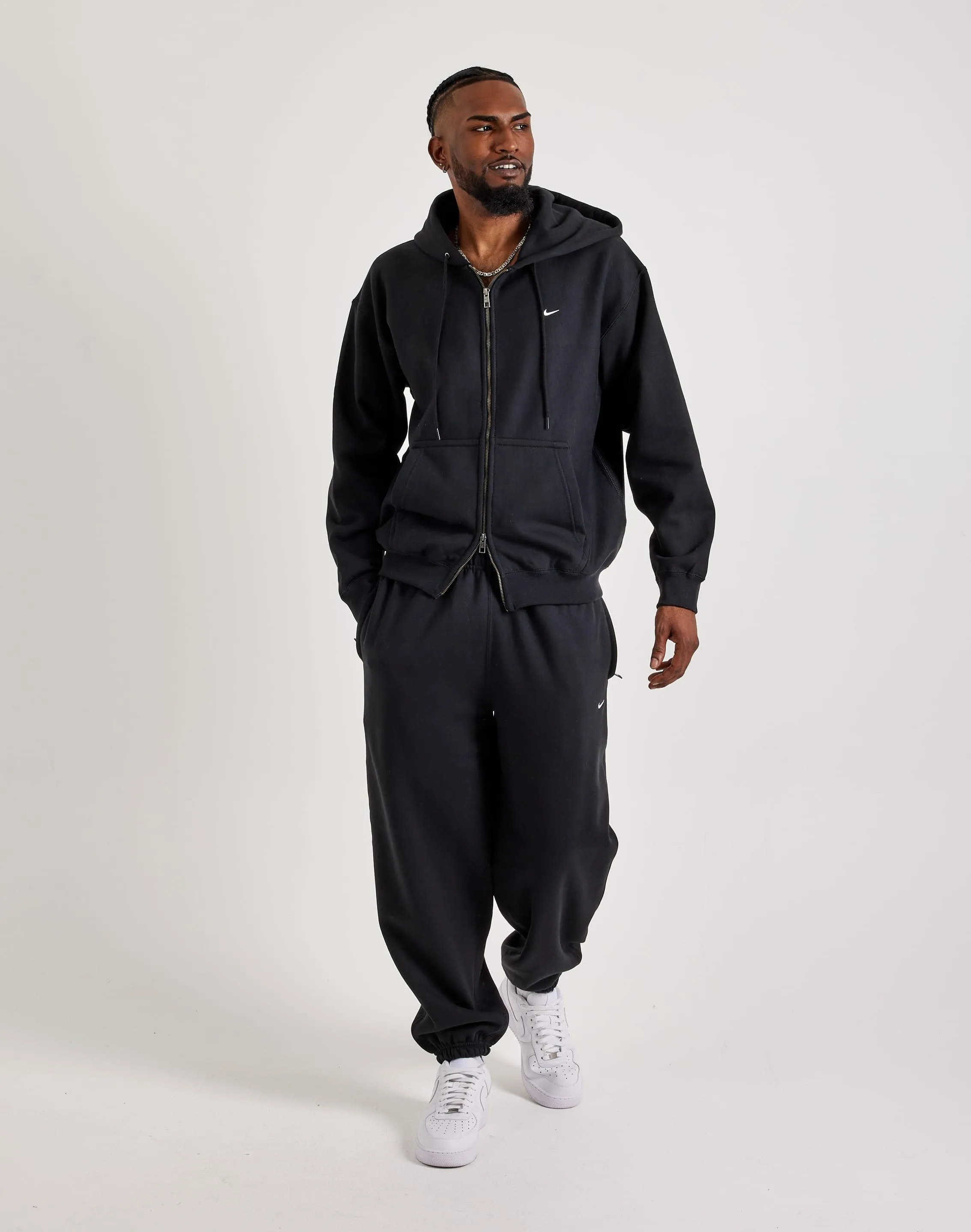 Nike Solo Swoosh Fleece Full-Zip Hoodie TagFreeDesign Glitter Glow
