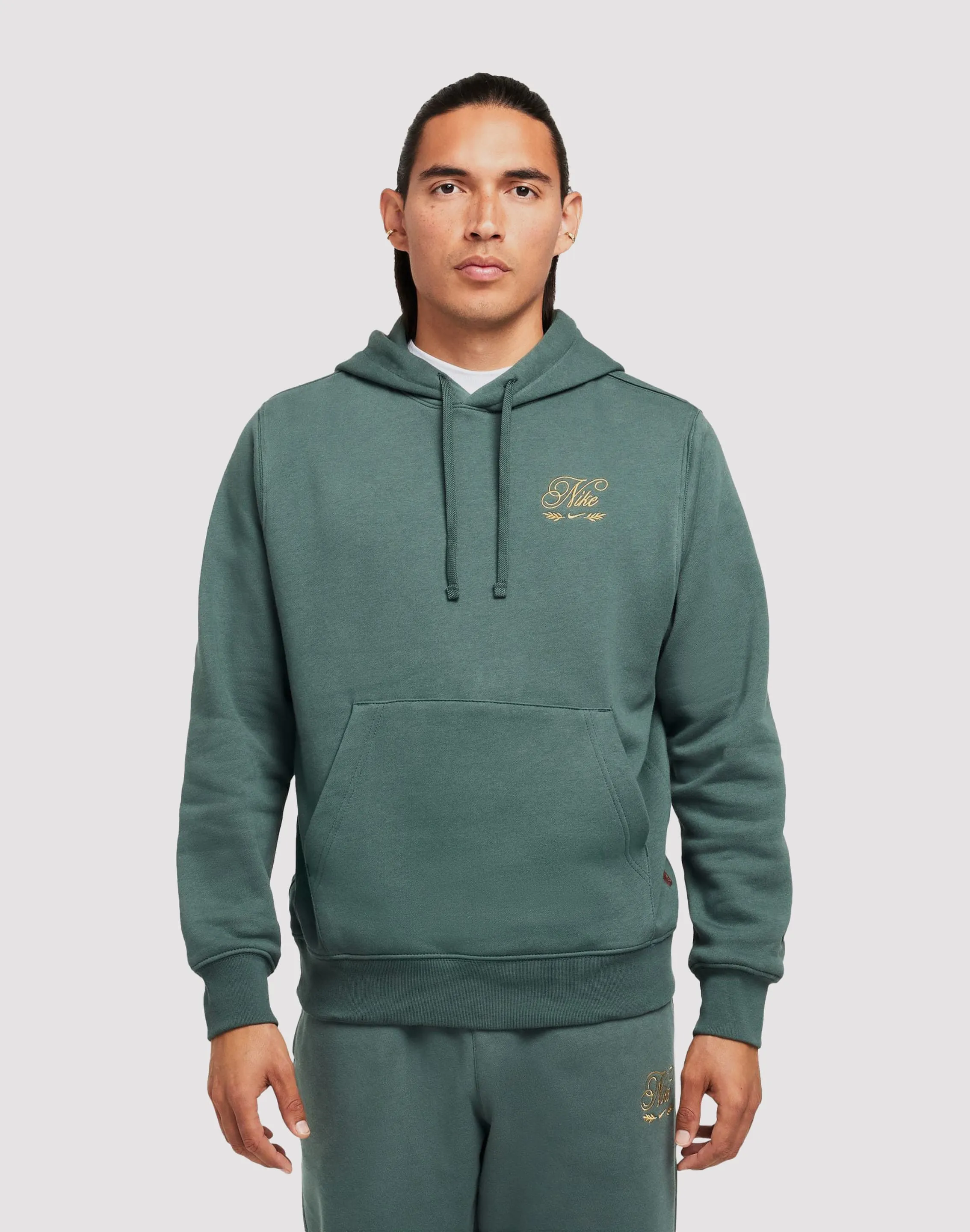 VentilatedMesh Nike Sportswear Club Fleece Pullover Green Hoodie