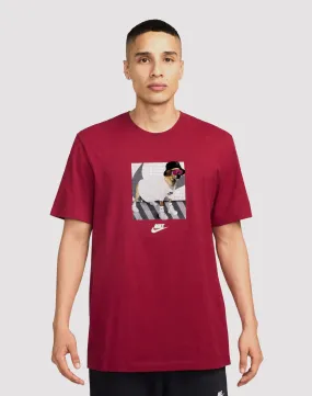 Nike Sportswear Club Red Tee Cloud Core Soft Core
