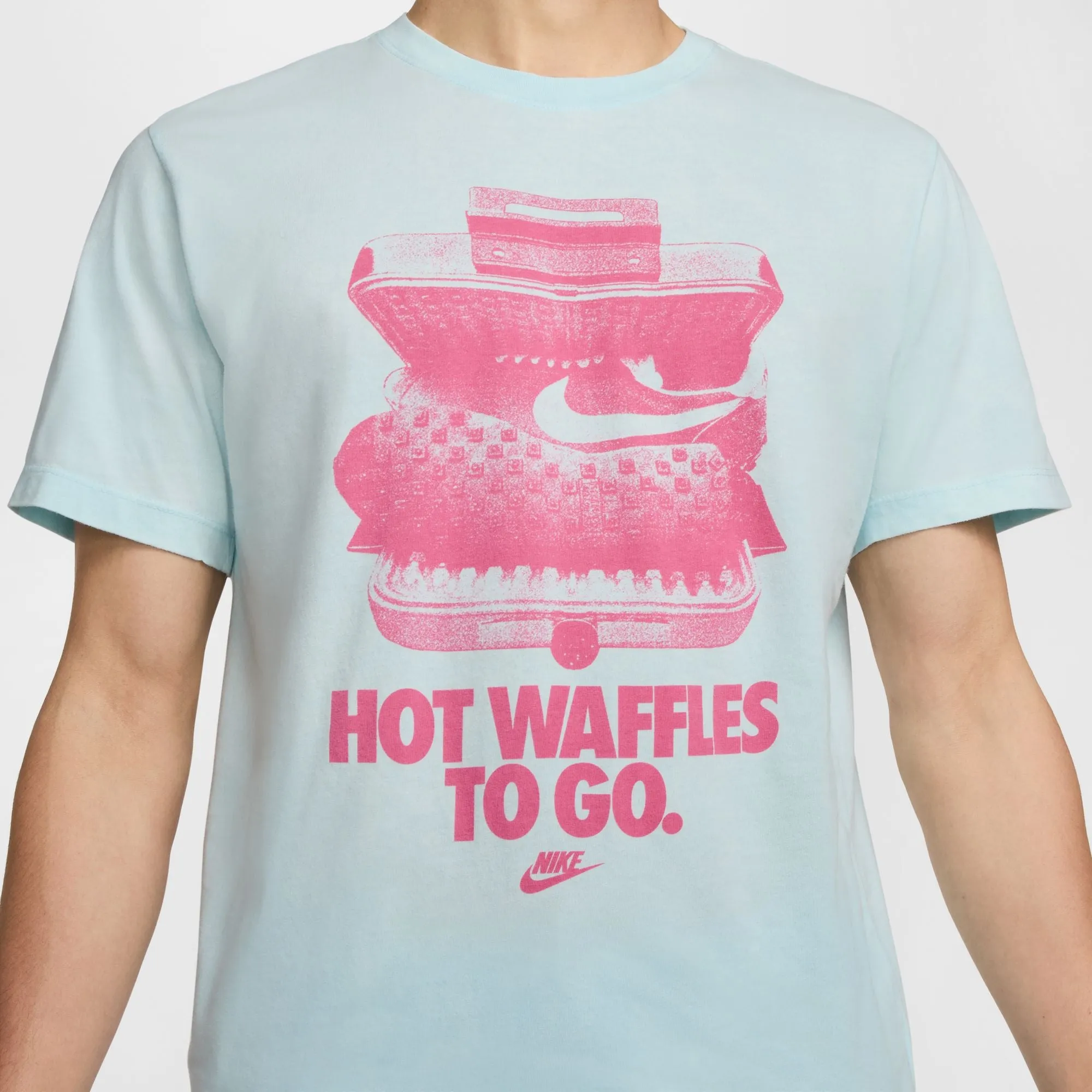 Nike Sportswear Hot Waffles T-Shirt (Glacier Blue) NonIrritating