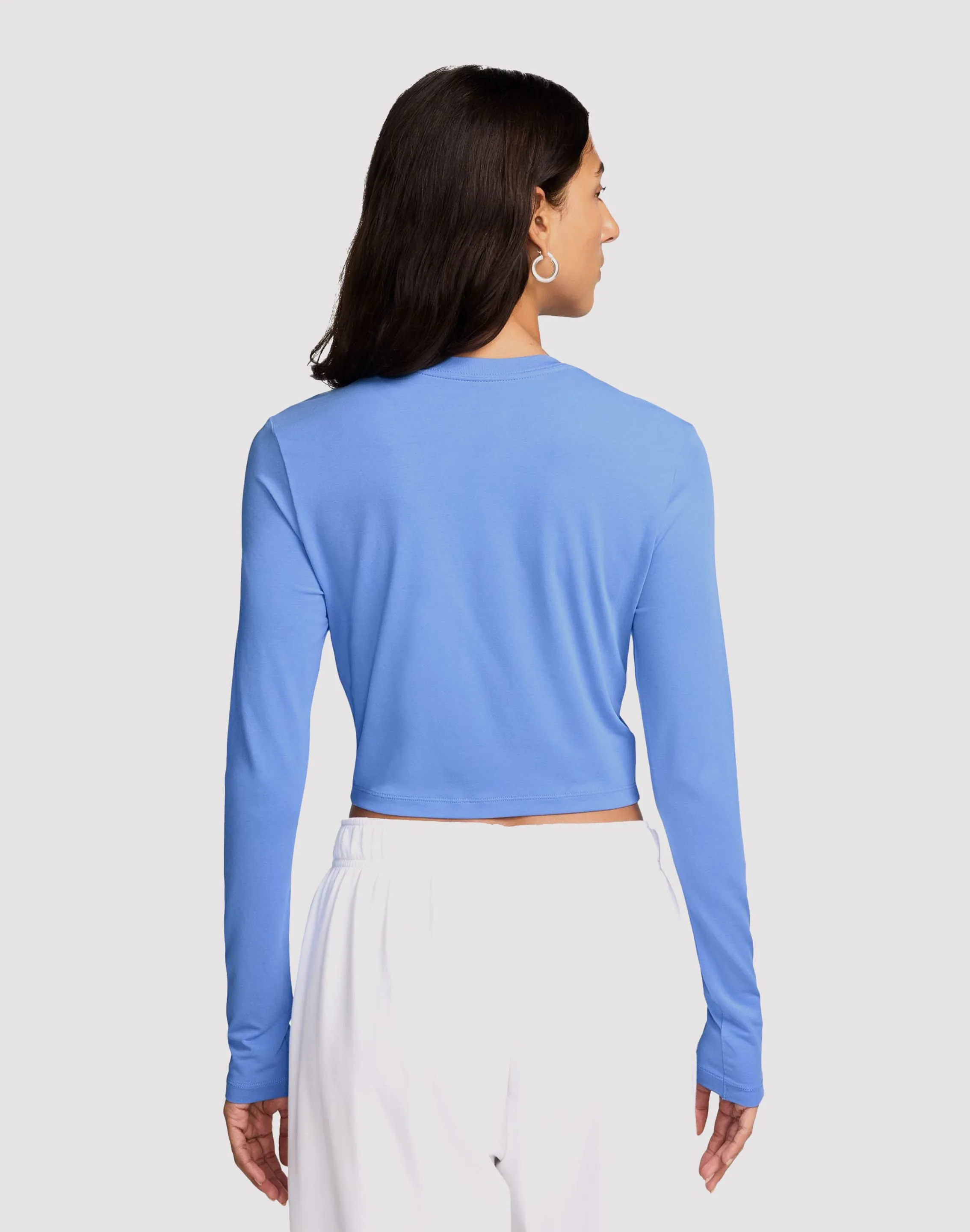 Vented Panels City Soul Nike Sportswear Slim Long-Sleeve Crop Shirt