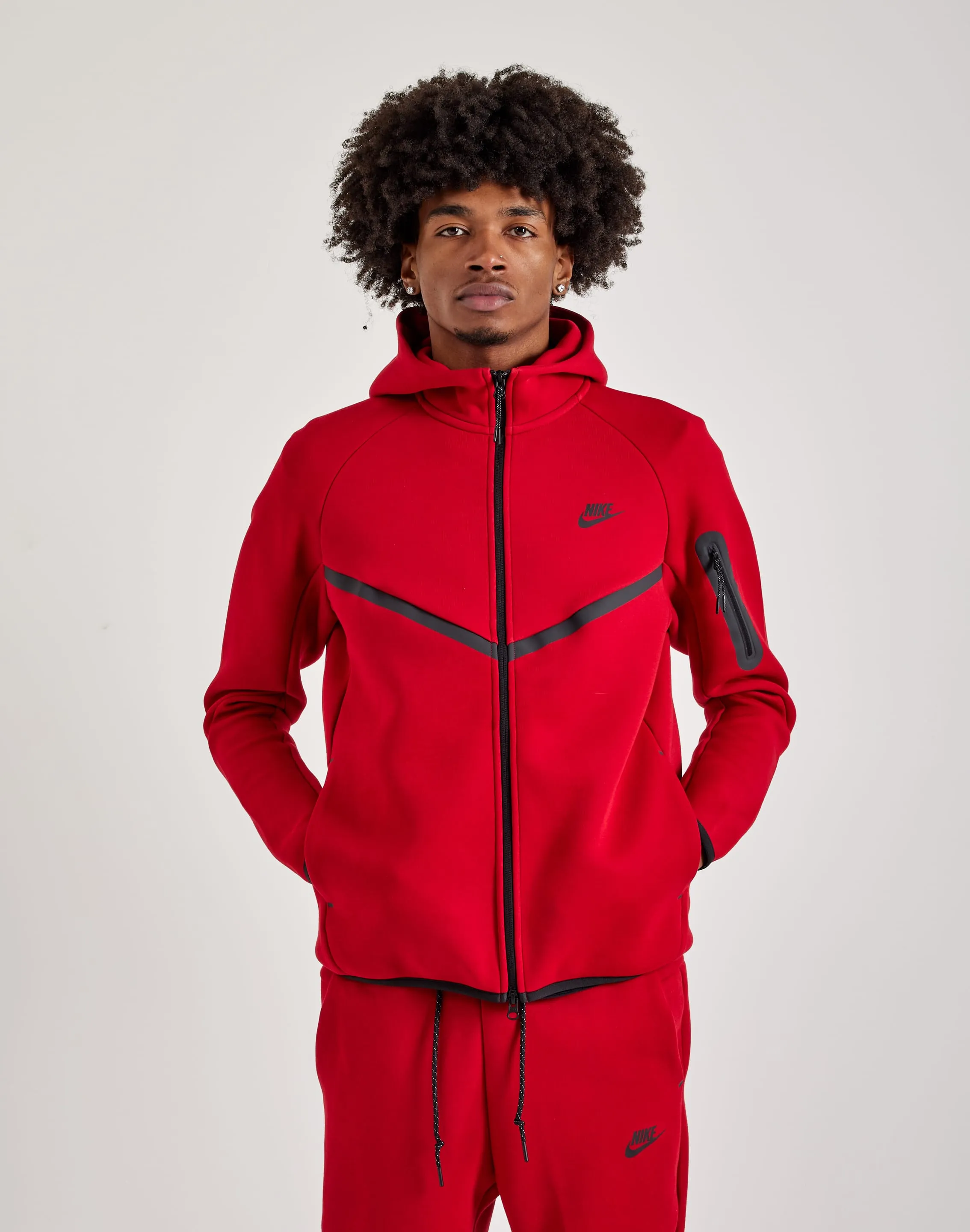 FlexibleCollar Pure Tone Nike Tech Fleece Windrunner Full-Zip Hoodie