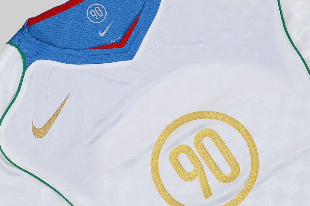 Ribbed Hem Finish WaffleWeave Nike Total 90 Dri-FIT Soccer Jersey