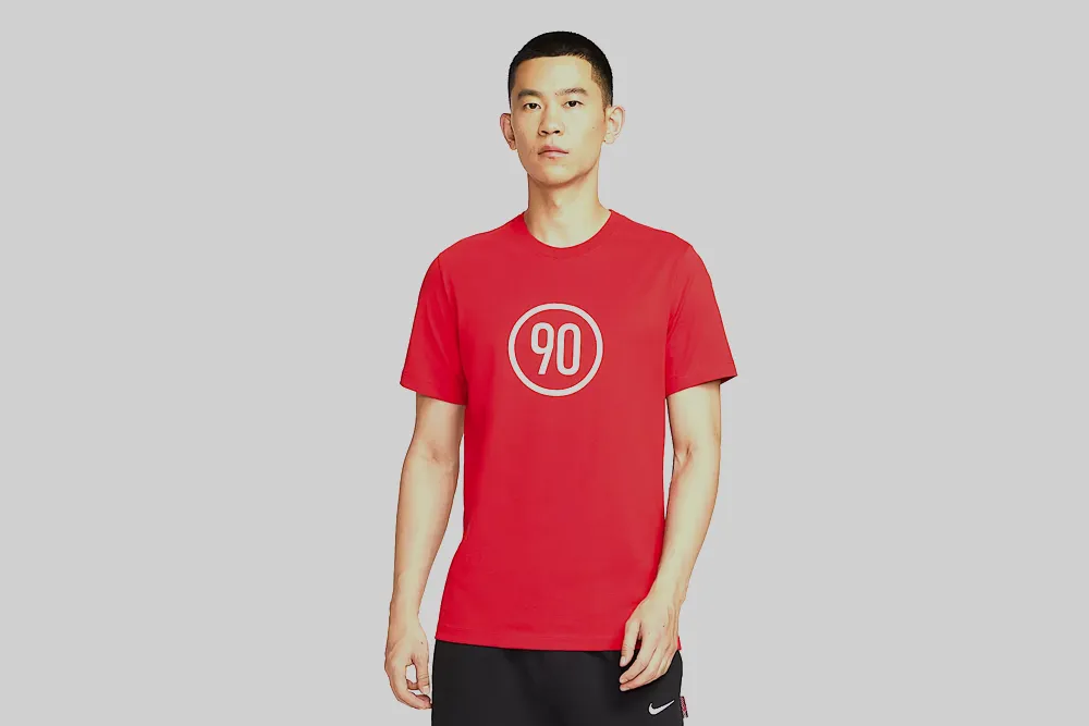 Ventilated Side Panels MoistureWicking Nike Total 90 Men's Football T-Shirt 'University Red'