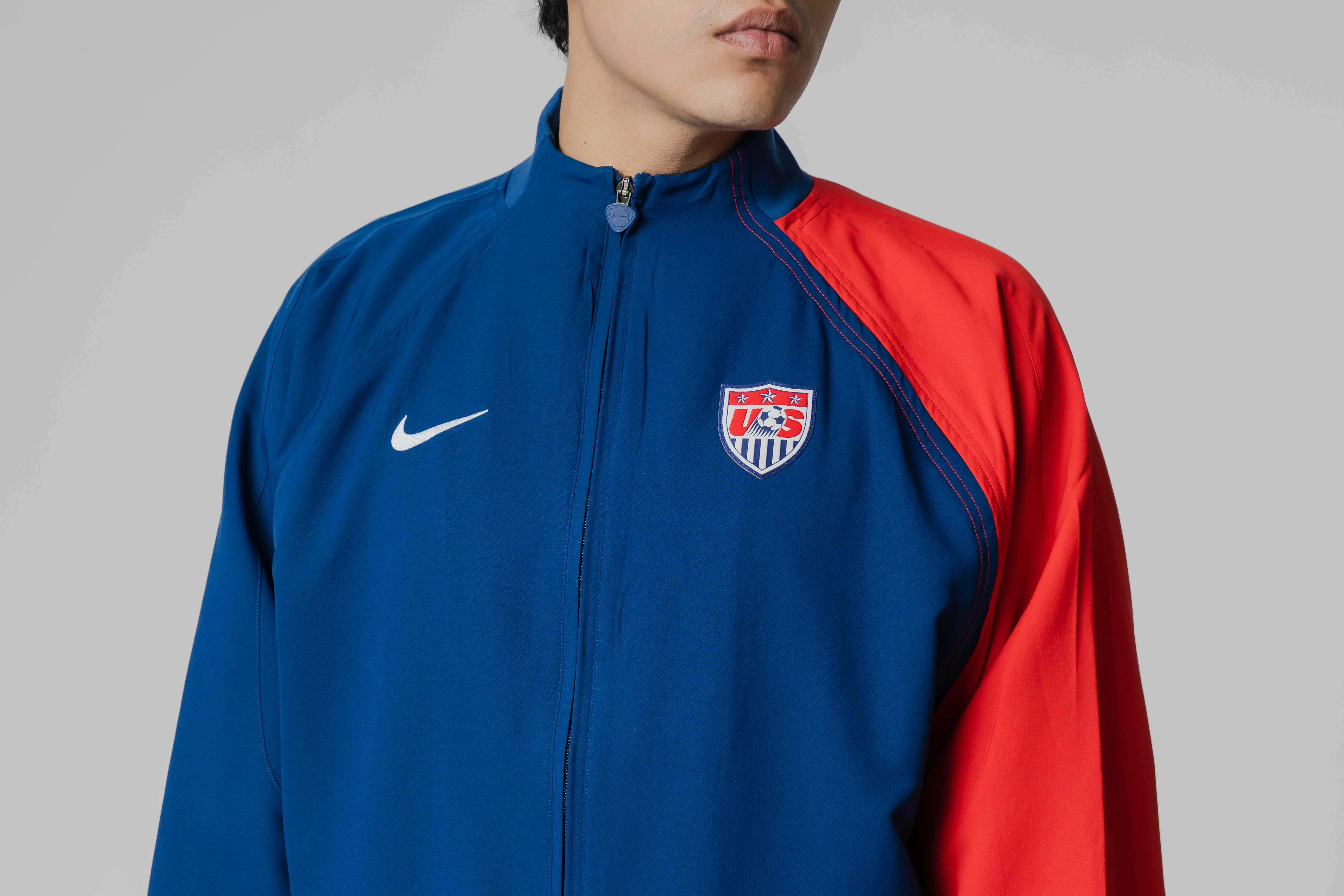 Nike USMNT 2004 Total 90 Reissue Track Jacket Glow In The Dark Accent Trim Summer Sweater