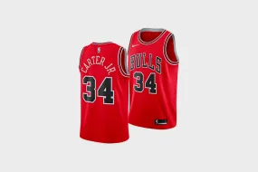 Nike Wendell Carter Bulls Icon Edition Swingman Jersey (University Red/White) QuickDryTechnology Run Glow