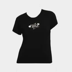 FrictionResistant Nike Womens Sportswear Chill Knit Graphic Tee Black