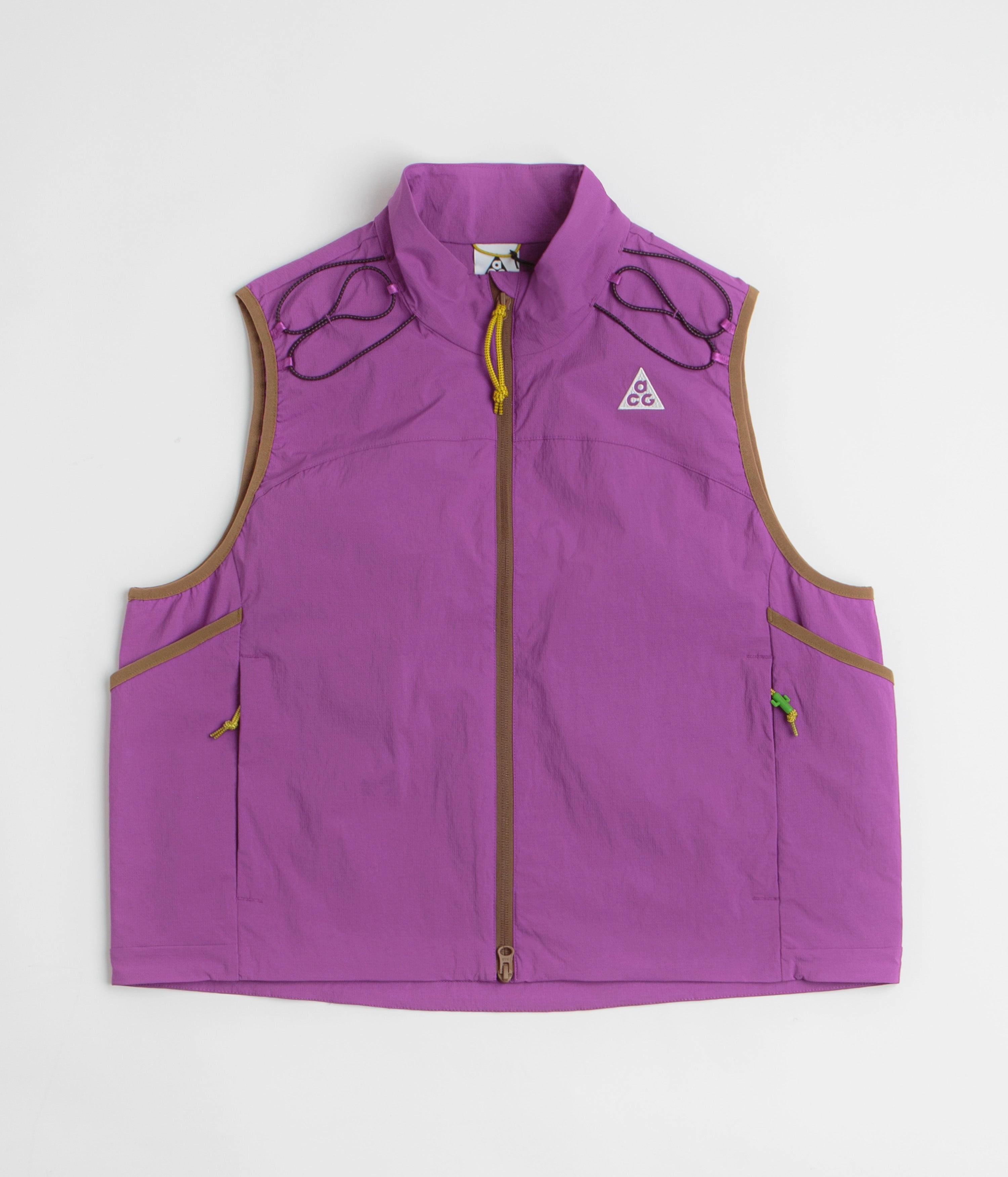 Winter Essentials Advice Nike ACG Death Bloom Vest - Bold Berry / Mosswood Brown / Summit White