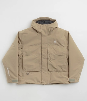 Nike ACG Skull Peak Jacket - Khaki / Anthracite / Black / Summit White Adjustable Drawstrings New Year's