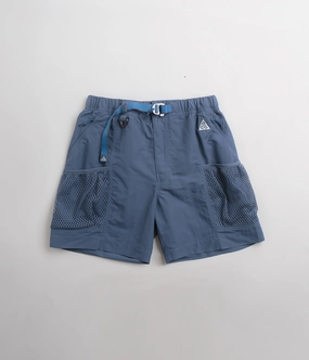 hip look BreathableWebbing Nike ACG Snowgrass Cargo Shorts - Diffused Blue / Summit White