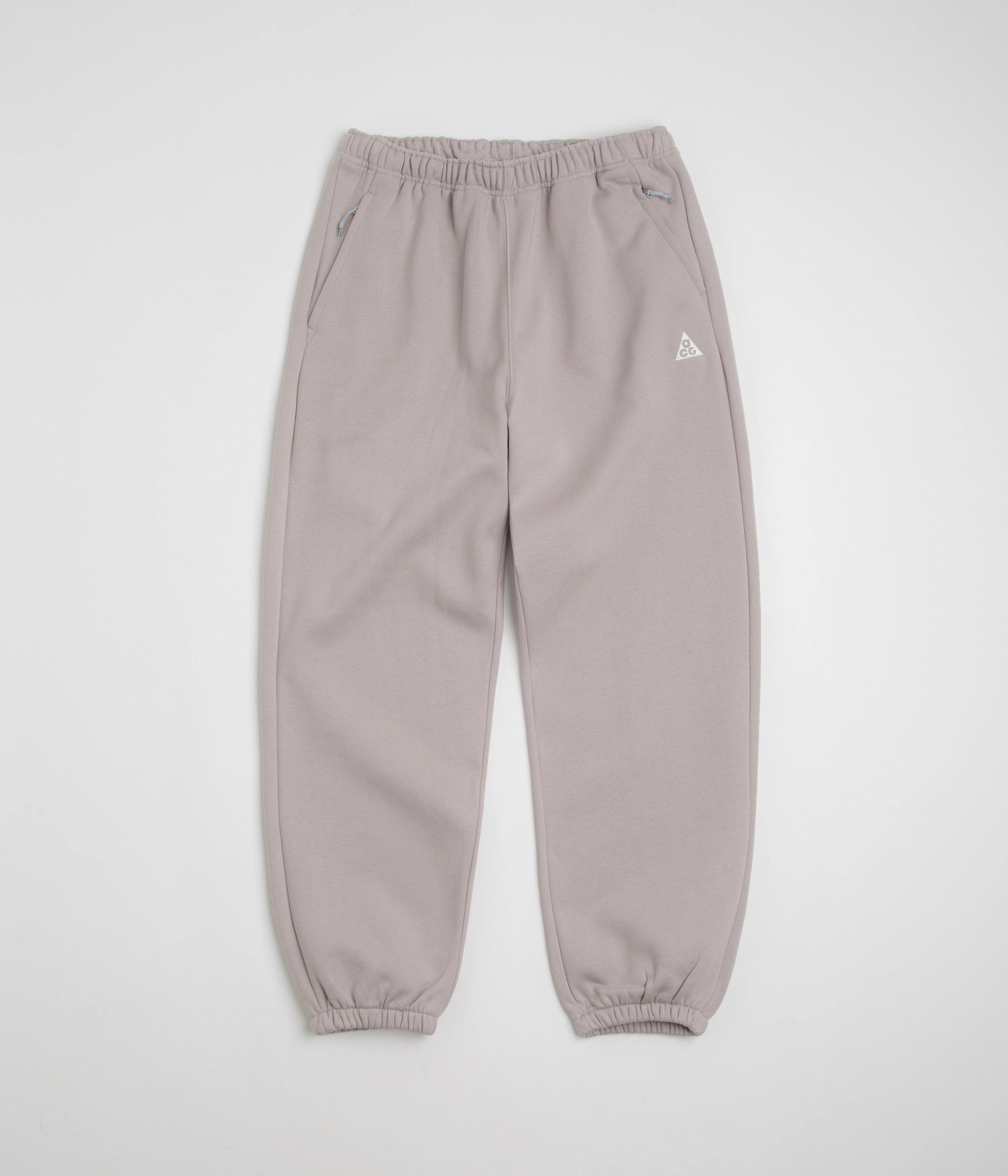 Nike ACG Triangle Fleece Pants - College Grey / Summit White NonBindingWaistline AbrasionResistant